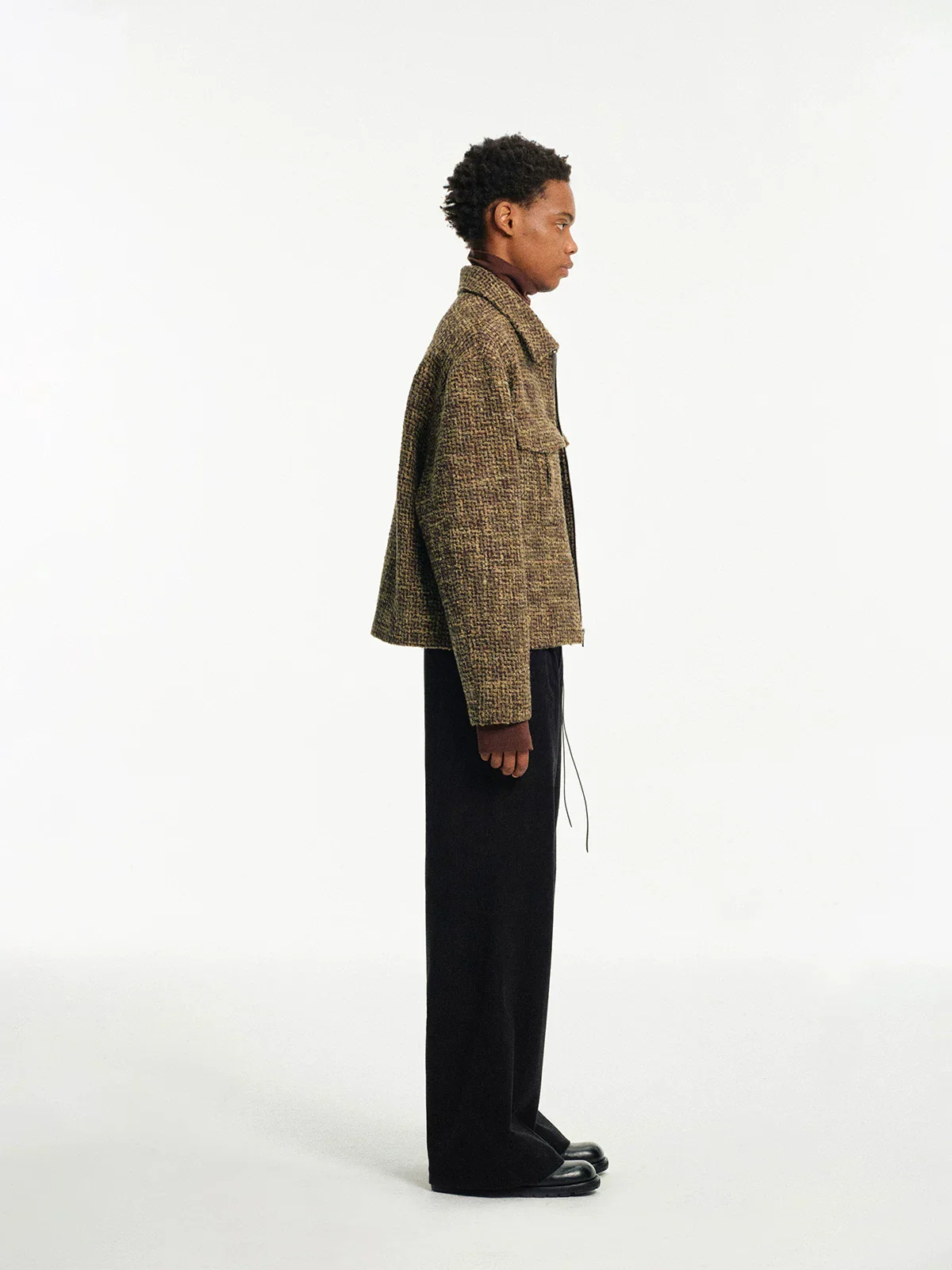 Bouclé Check Zip Jacket - Image 3