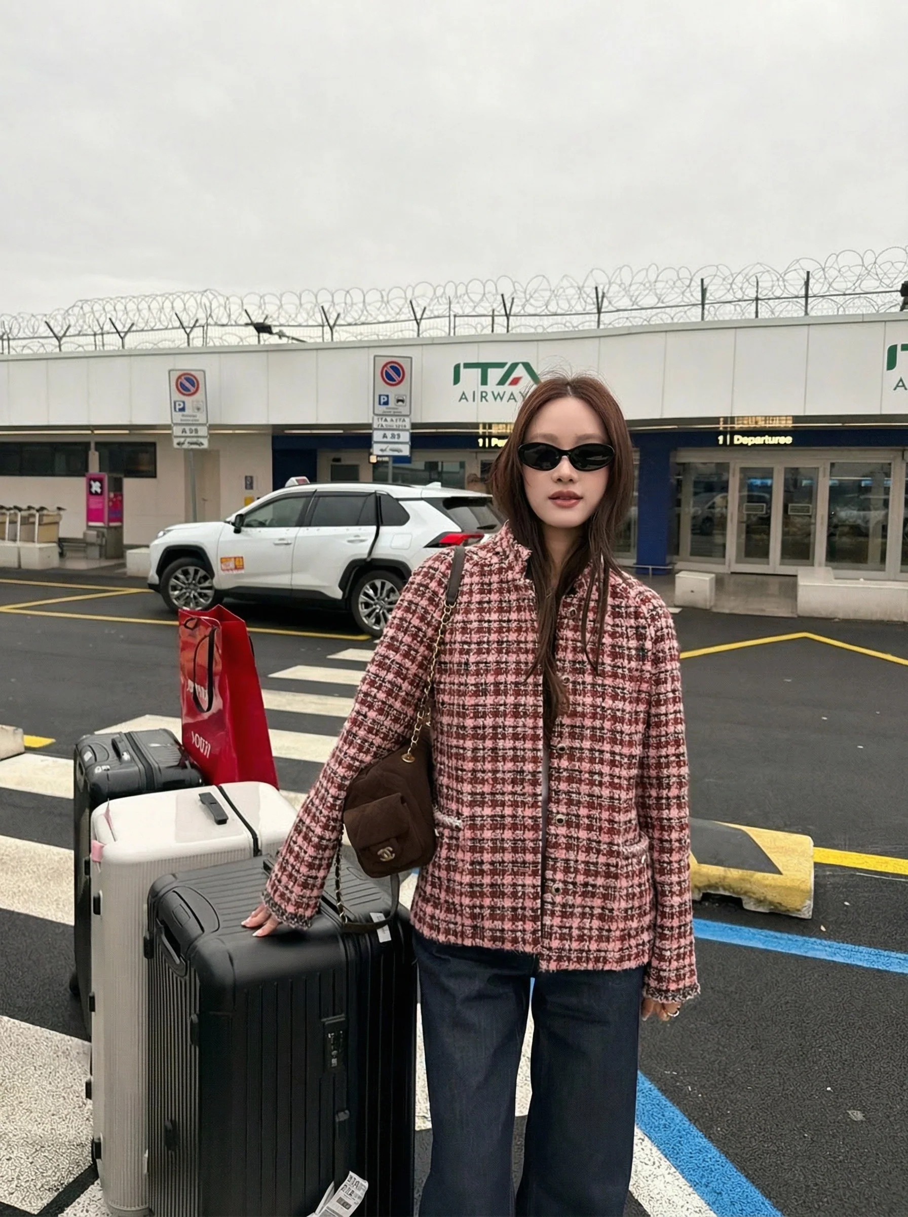 Bouclé Plaid Jacket - Image 6