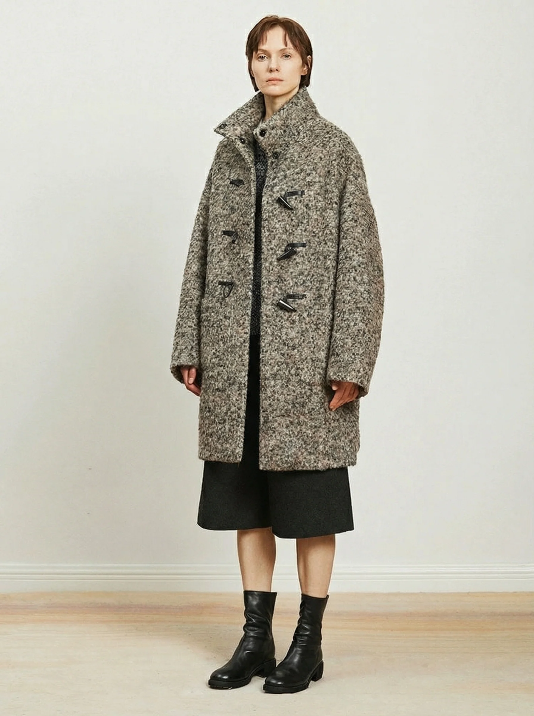 Bouclé Toggle Duffle Coat - Image 2