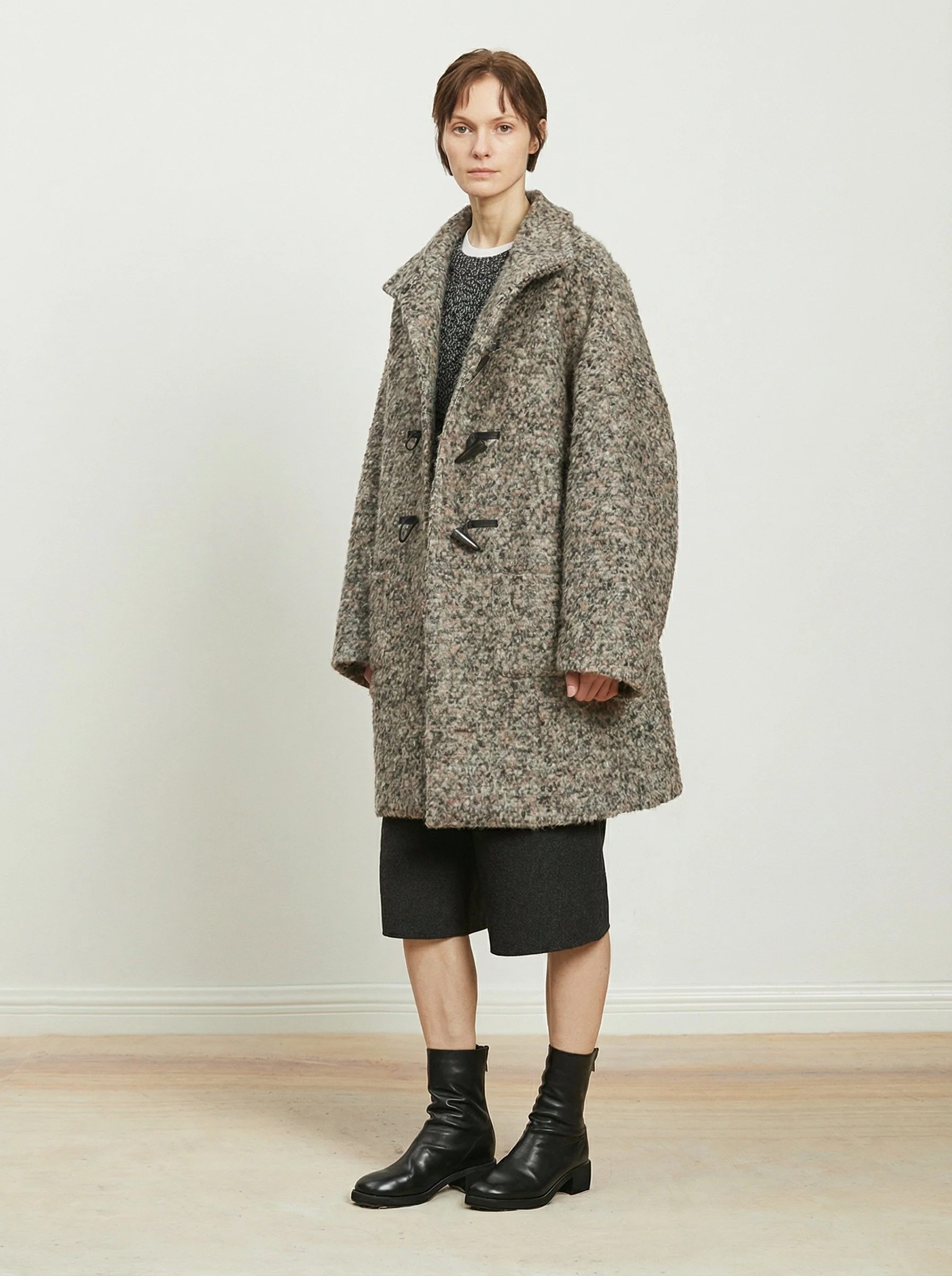 Bouclé Toggle Duffle Coat - Image 3