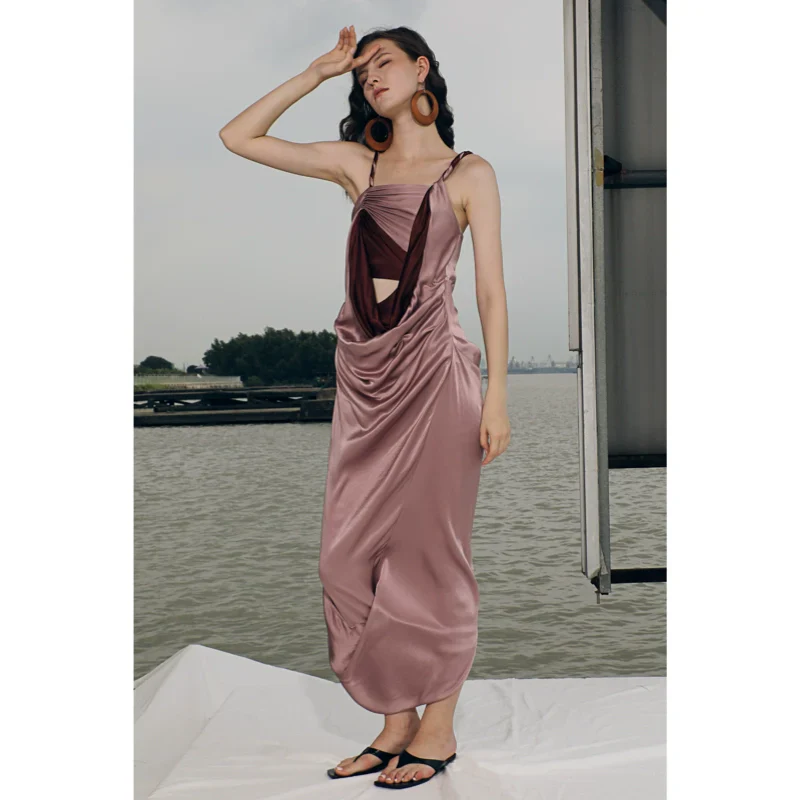 Boundless Draped Cutout Dress - Image 3