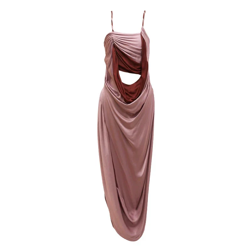 Boundless Draped Cutout Dress - Image 4