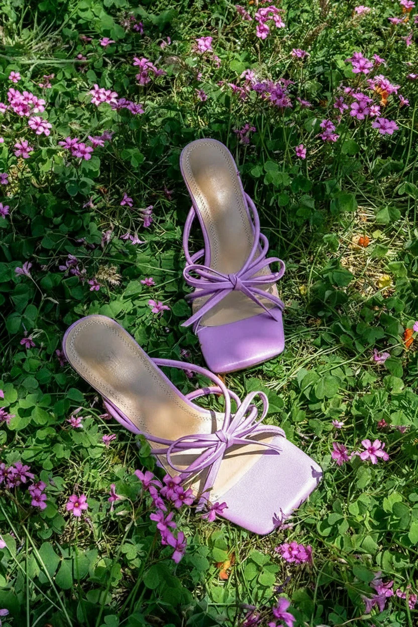 Bow Kitten-Heel Sandals - Image 2