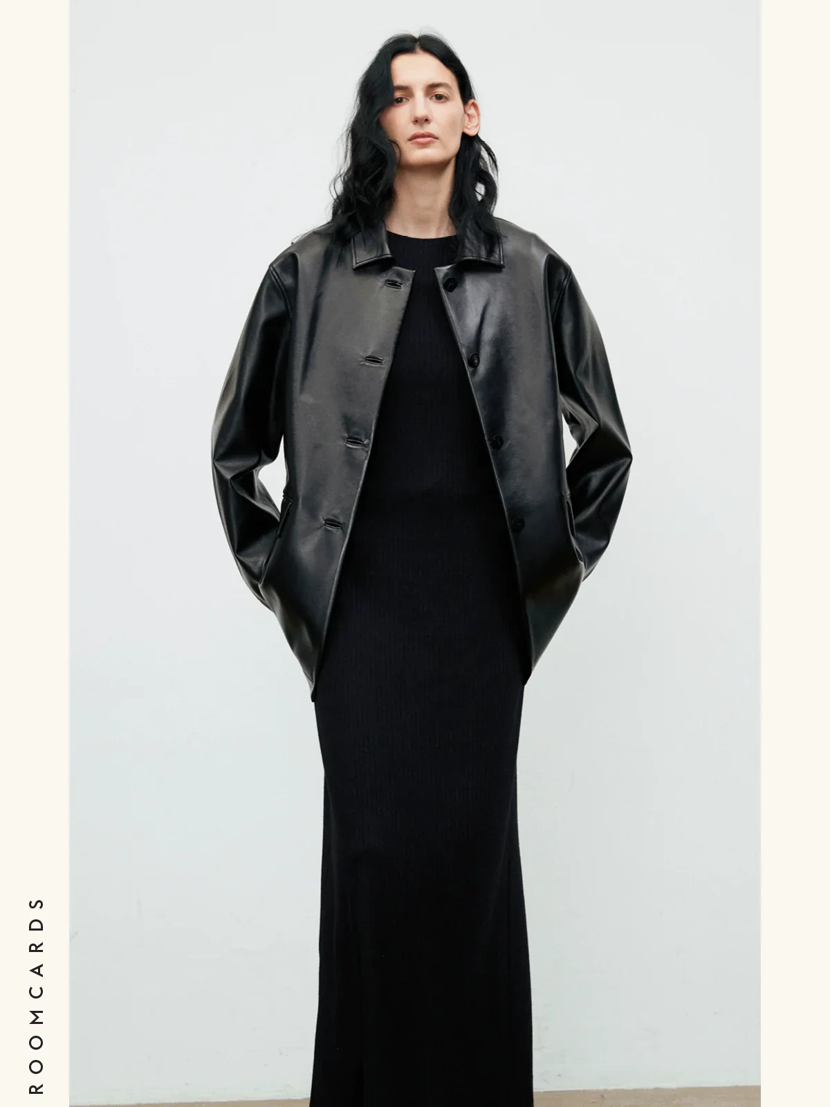 Boxy Faux Leather Jacket - Image 3