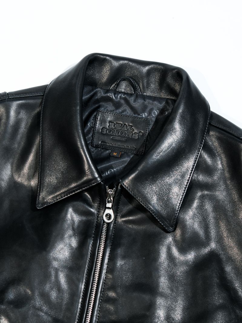 Boxy Leather Zip Jacket - Image 5