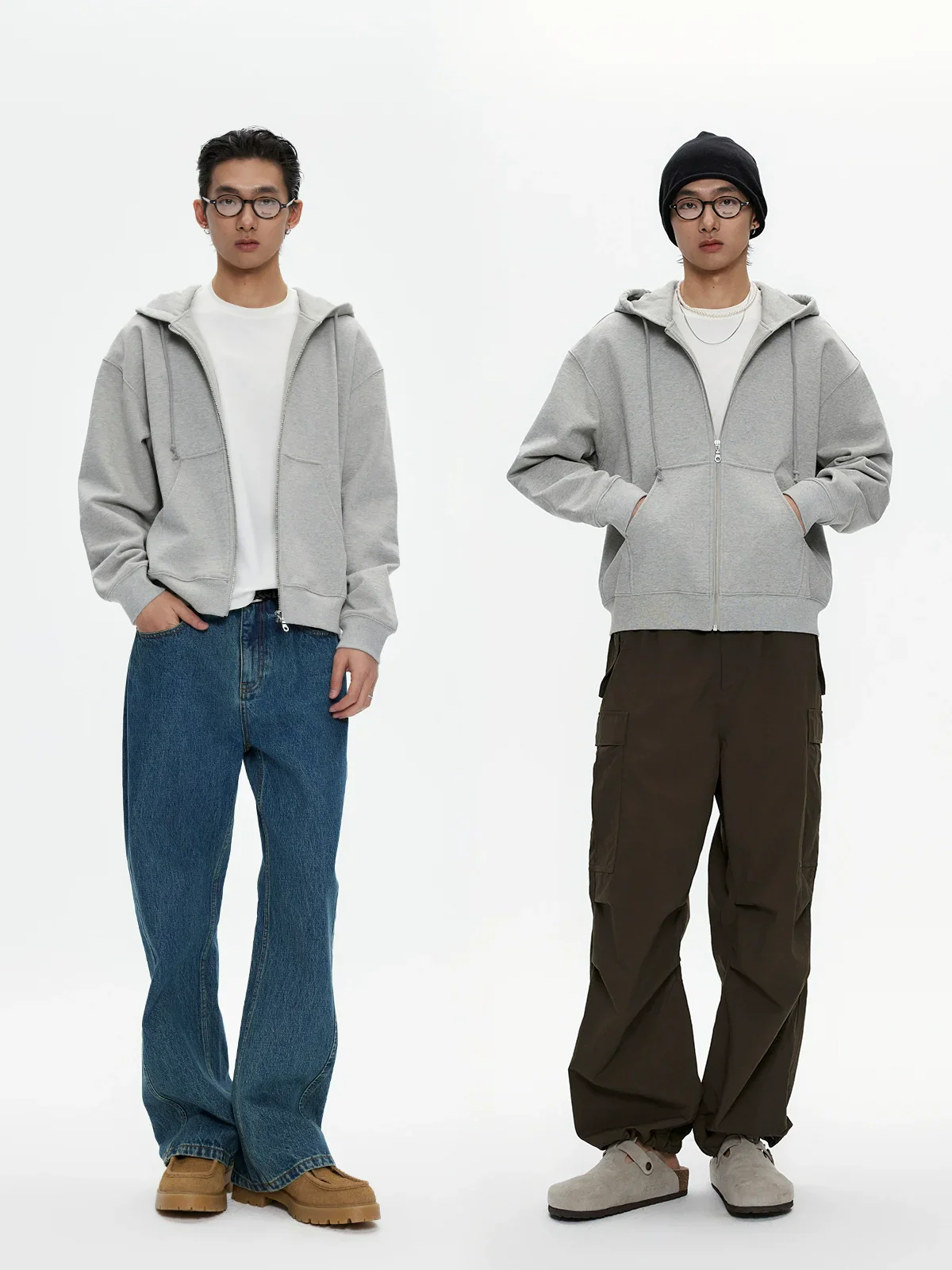 Boxy Zip-Up Hoodie - Image 3