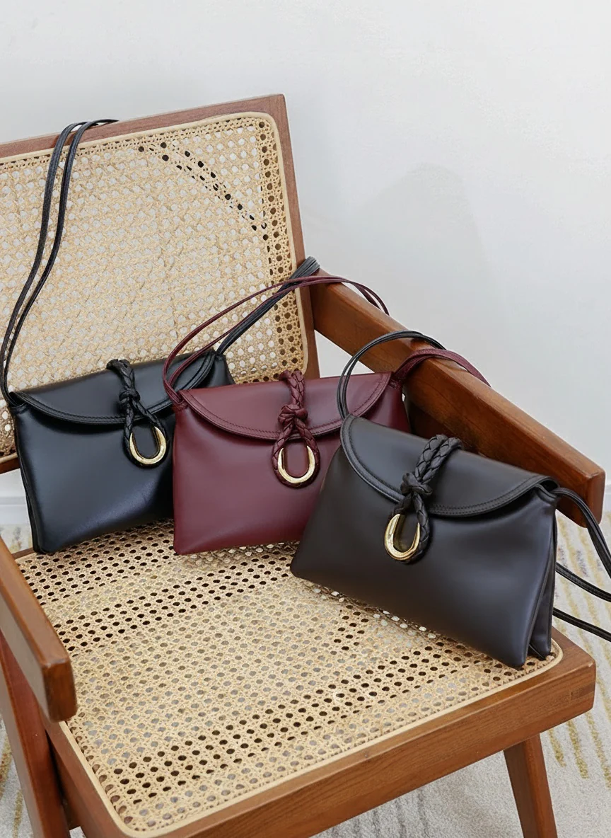 Braided Calfskin Flap Bag - Image 2