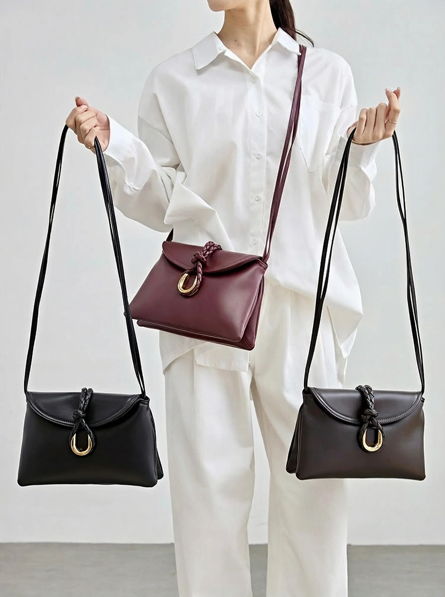 Braided Calfskin Flap Bag - Image 5