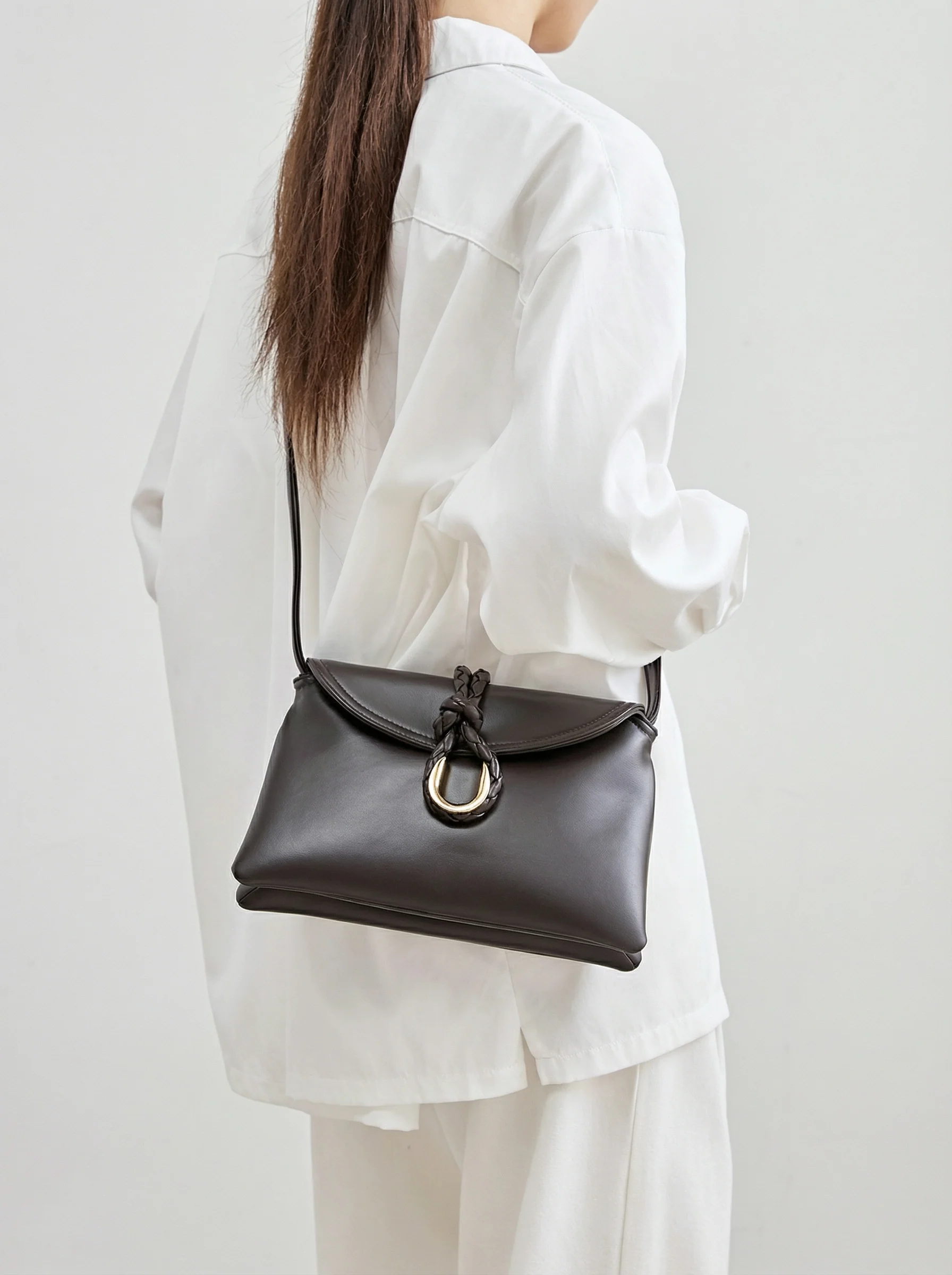 Braided Calfskin Flap Bag - Image 8
