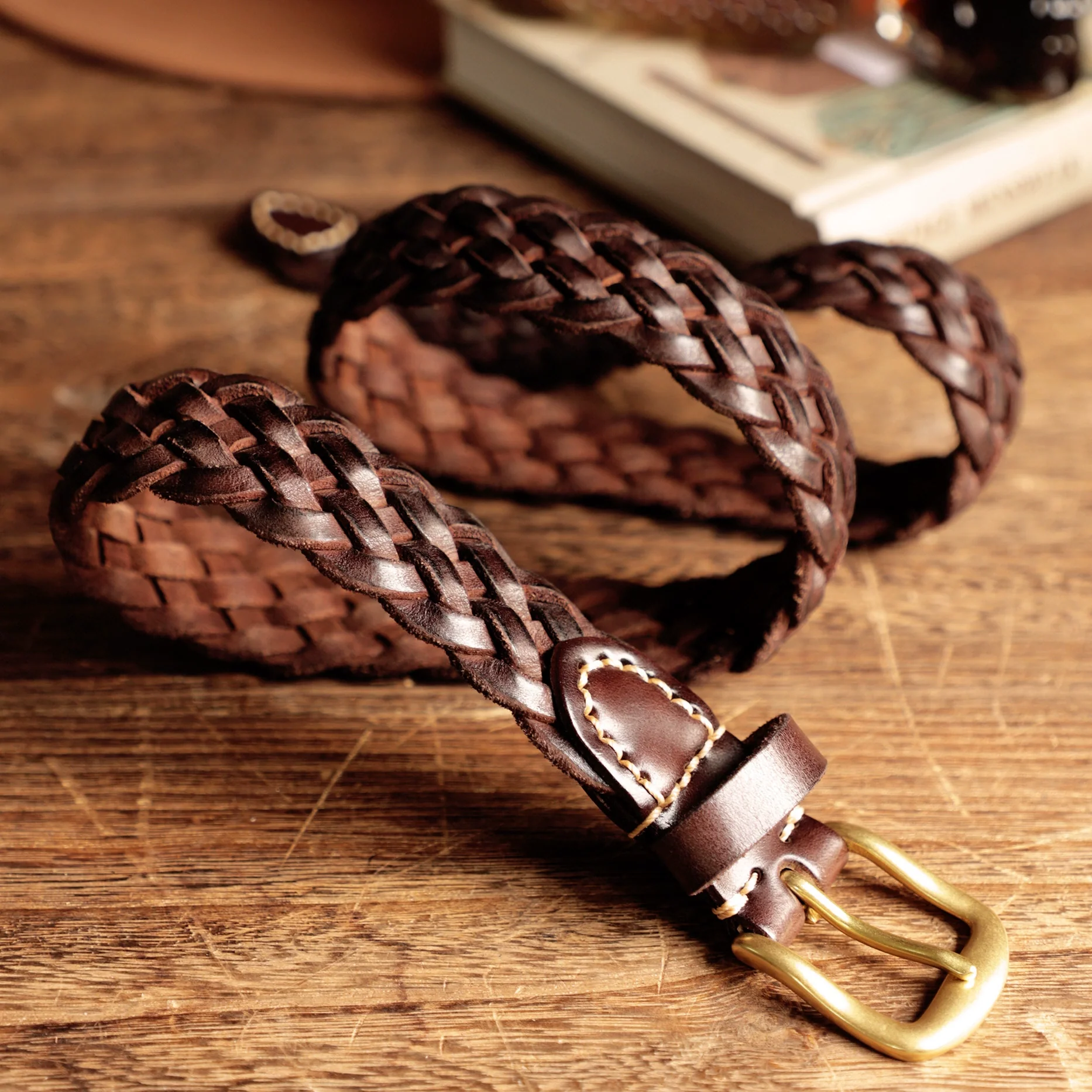 Braided Cowhide Belt - Image 26