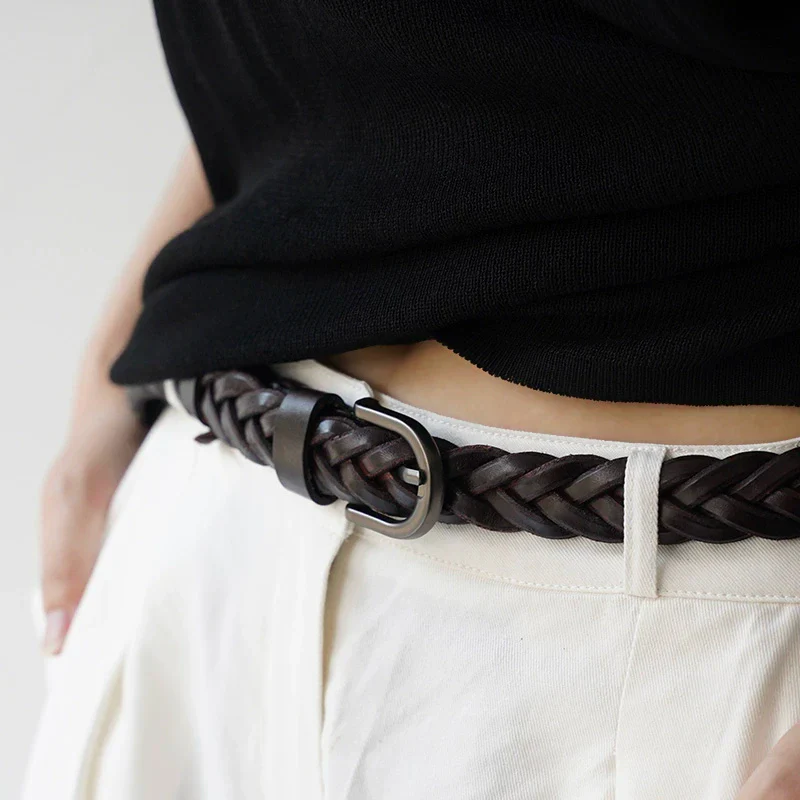 Braided Cowhide Belt - Image 3