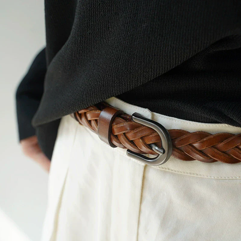 Braided Cowhide Belt - Image 6