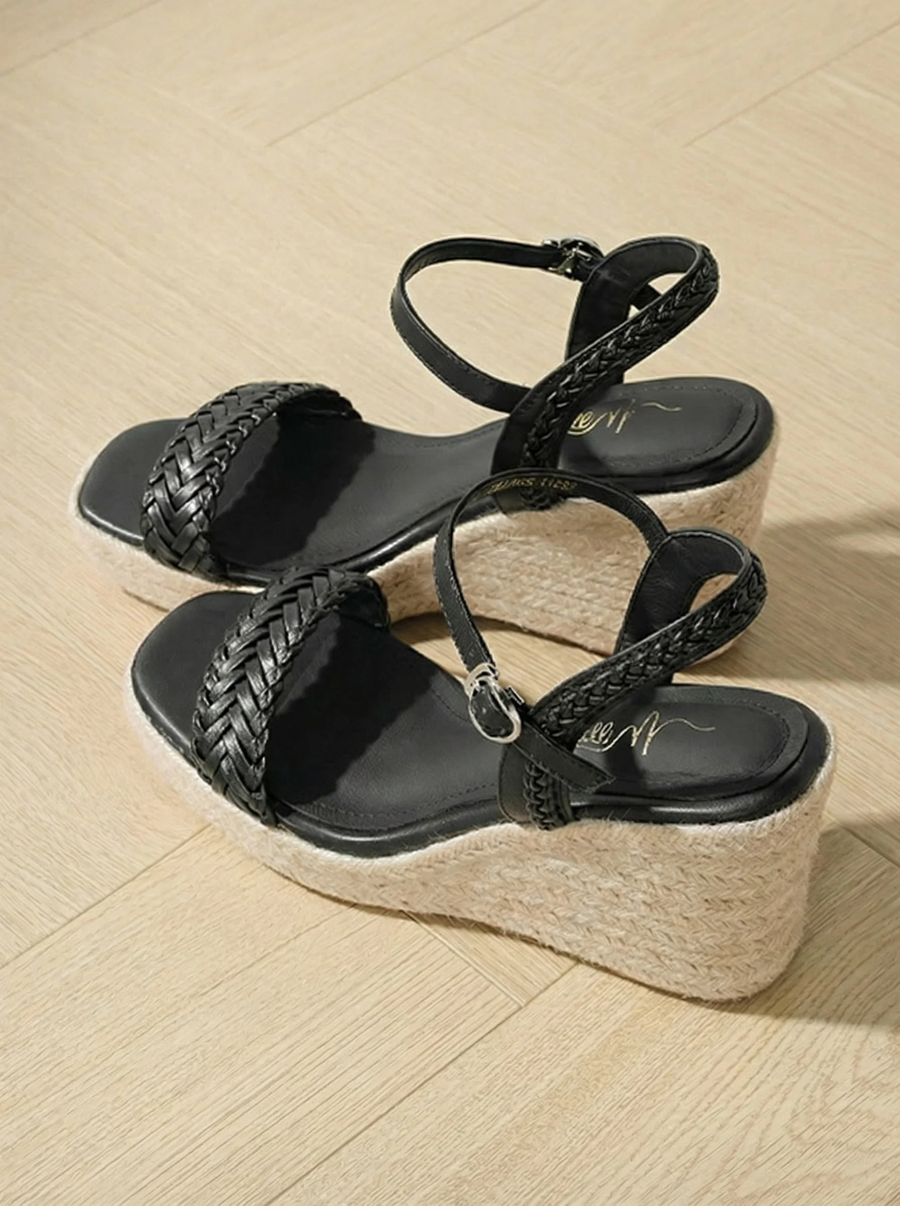 Braided Espadrille Wedge Sandals - Image 6