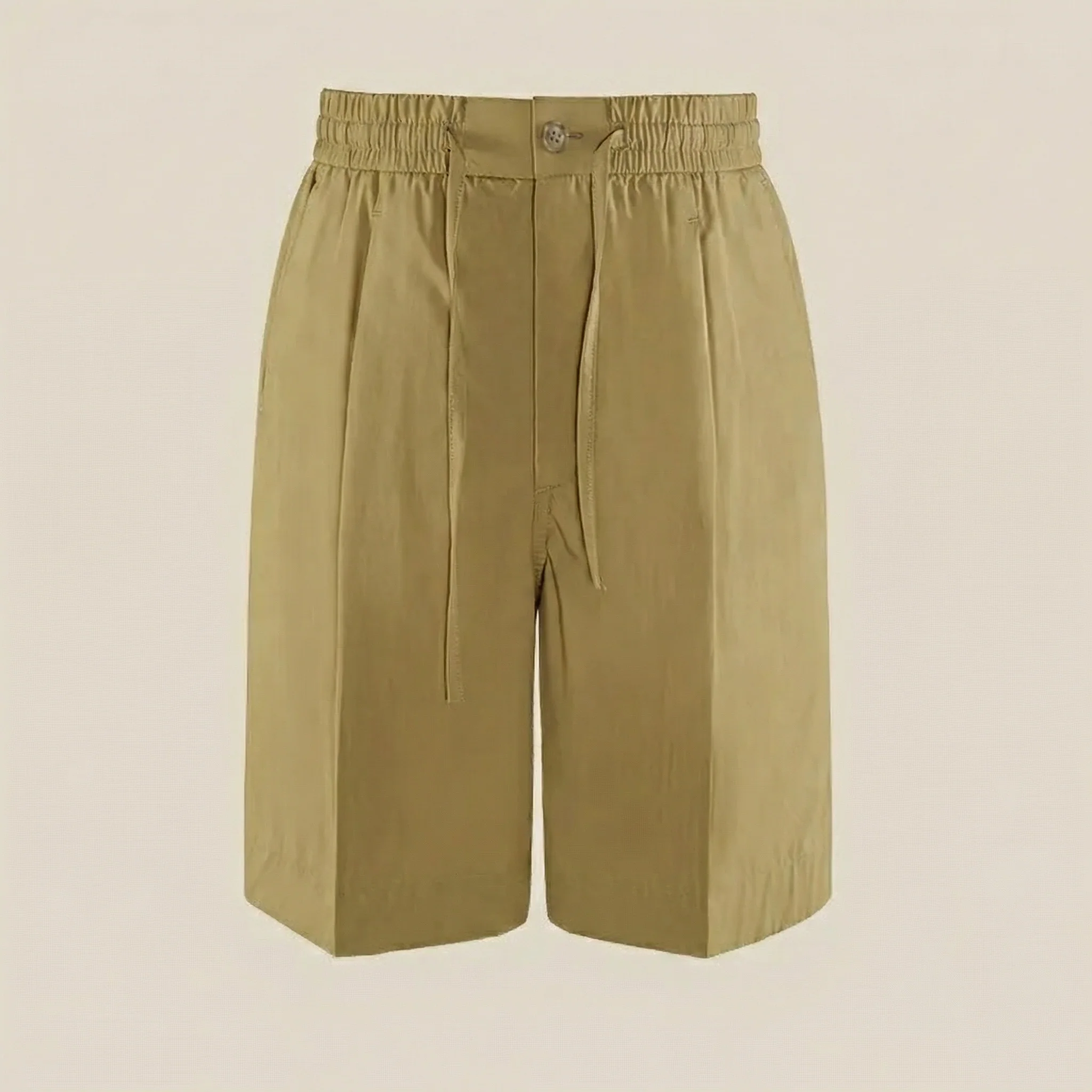Breathable Cotton Drawstring Straight Shorts - Image 9