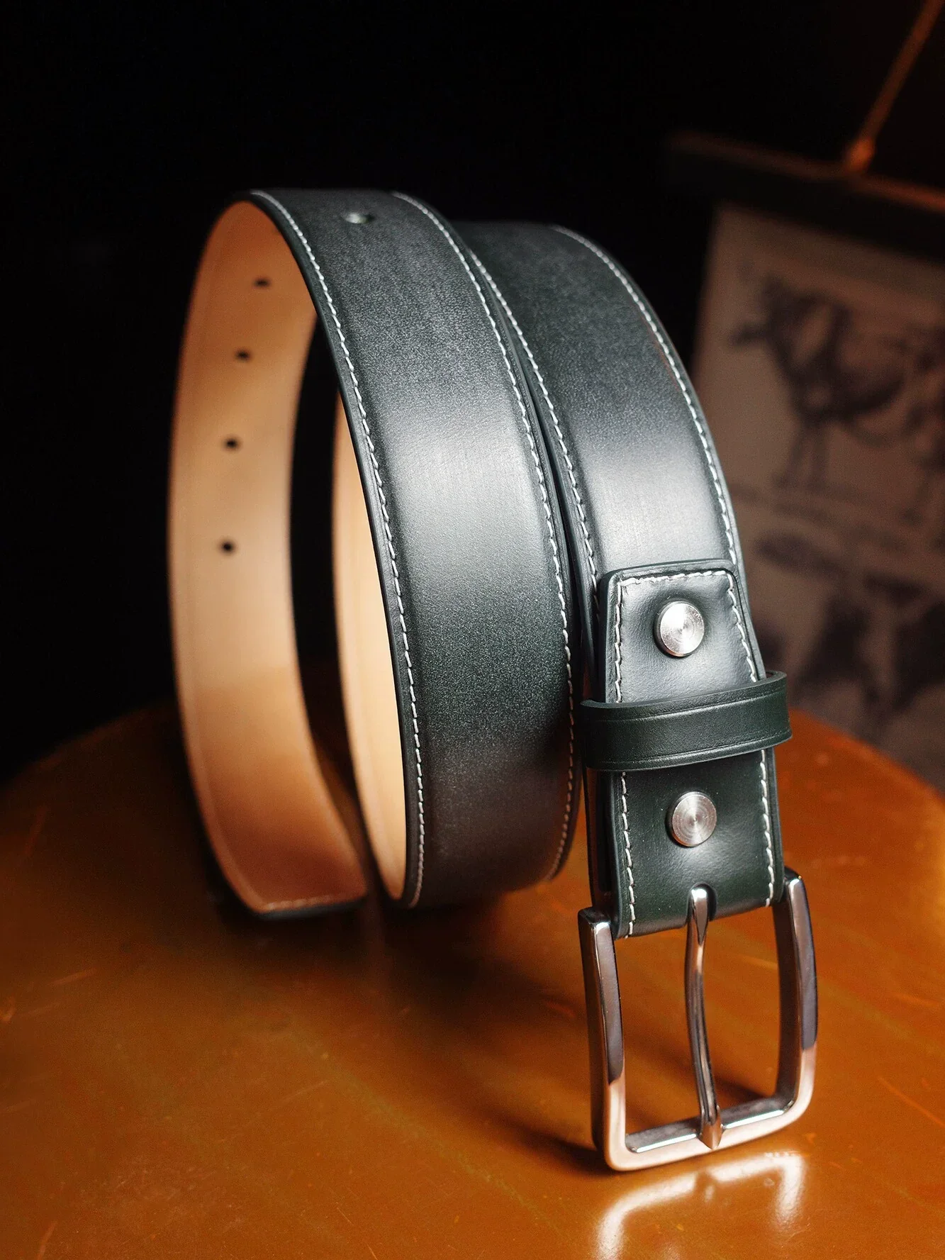 Bridle Leather Dress Belt - Image 5