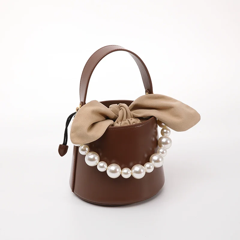 Brown Bucket Leather Bag