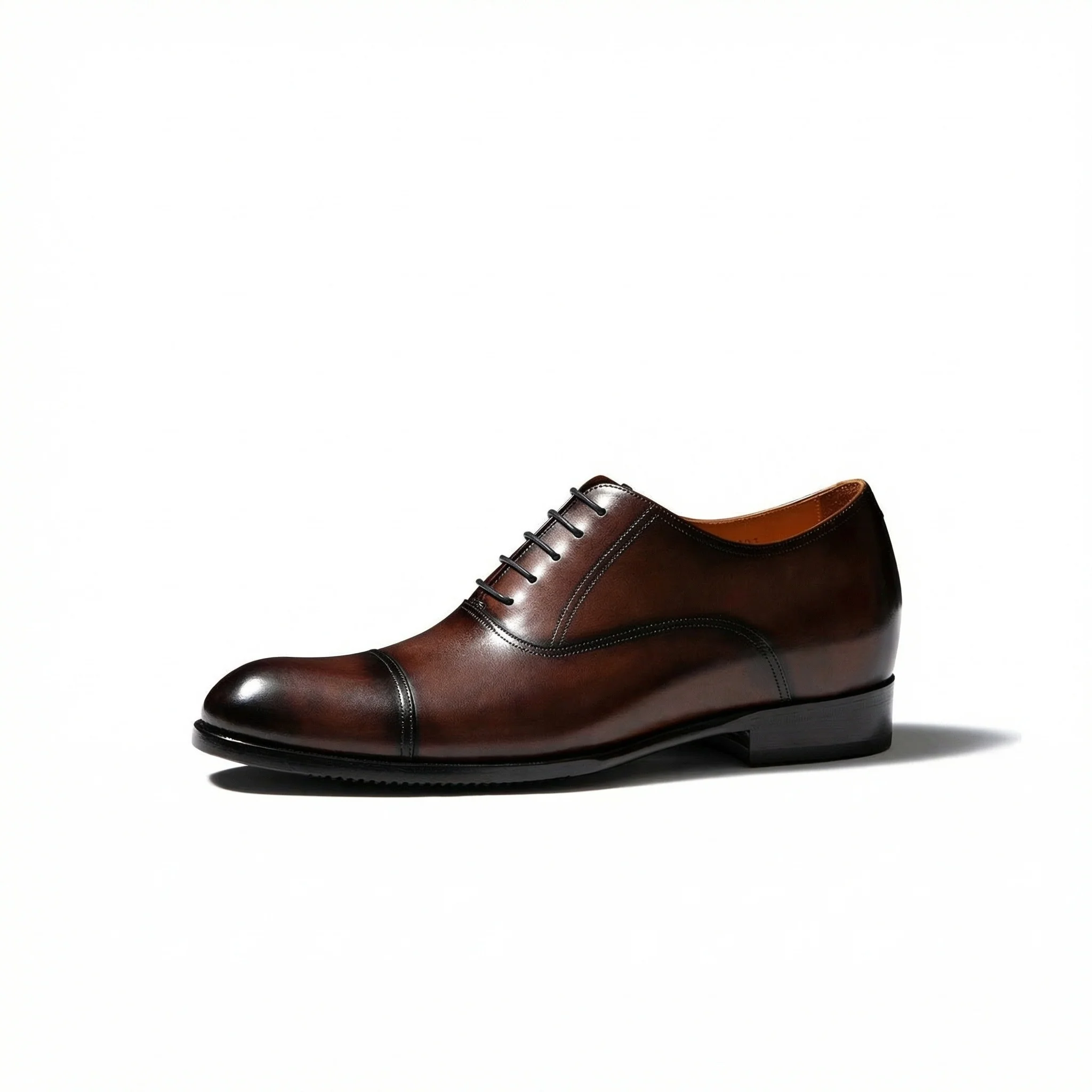 Brown Leather Oxford Shoes - Image 9