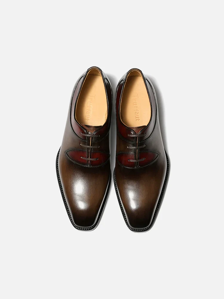 Brown Patina Oxford Shoes - Image 2