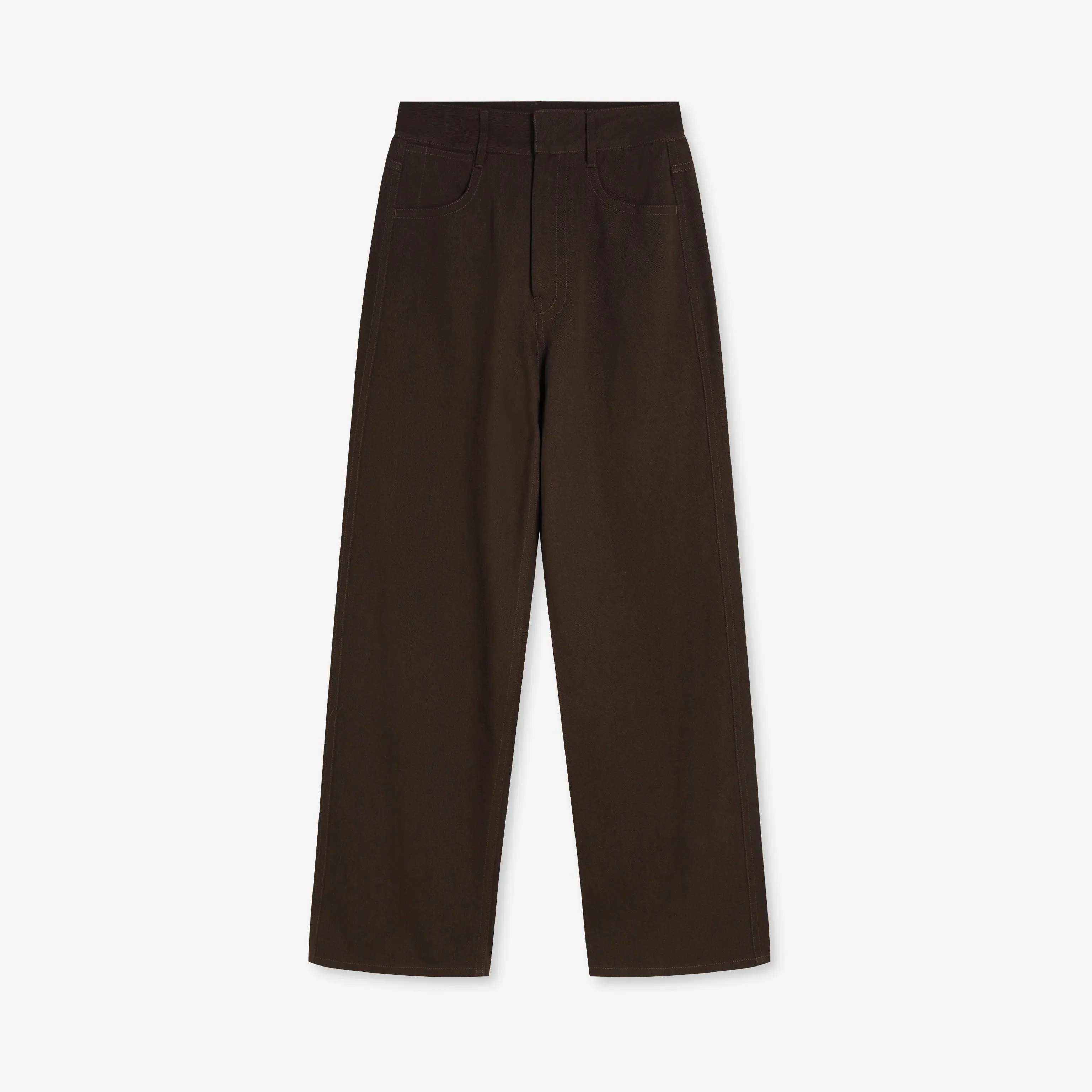 Brown Suit Jacket and Wide-Leg Trousers - Image 6