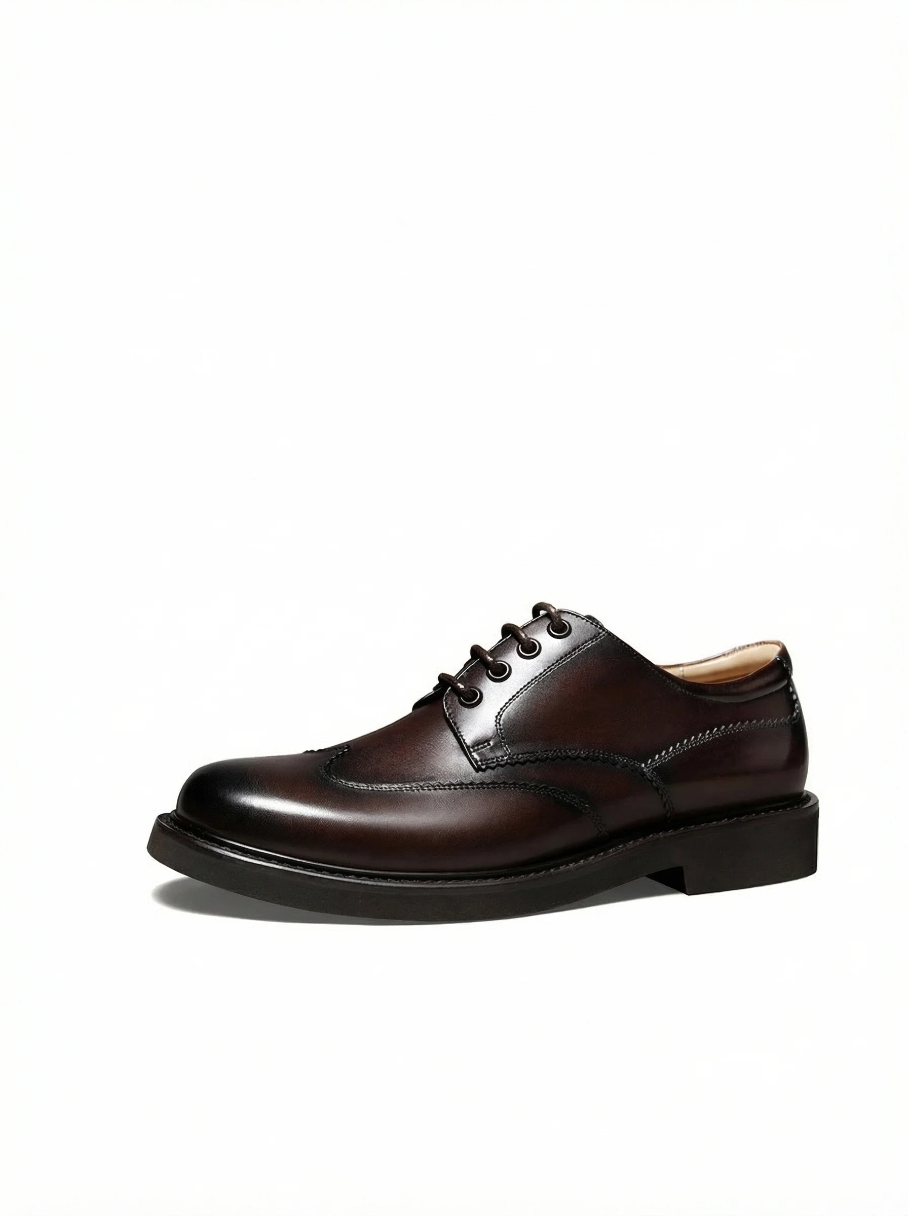 Brown Top-Grain Leather Derby - Image 5