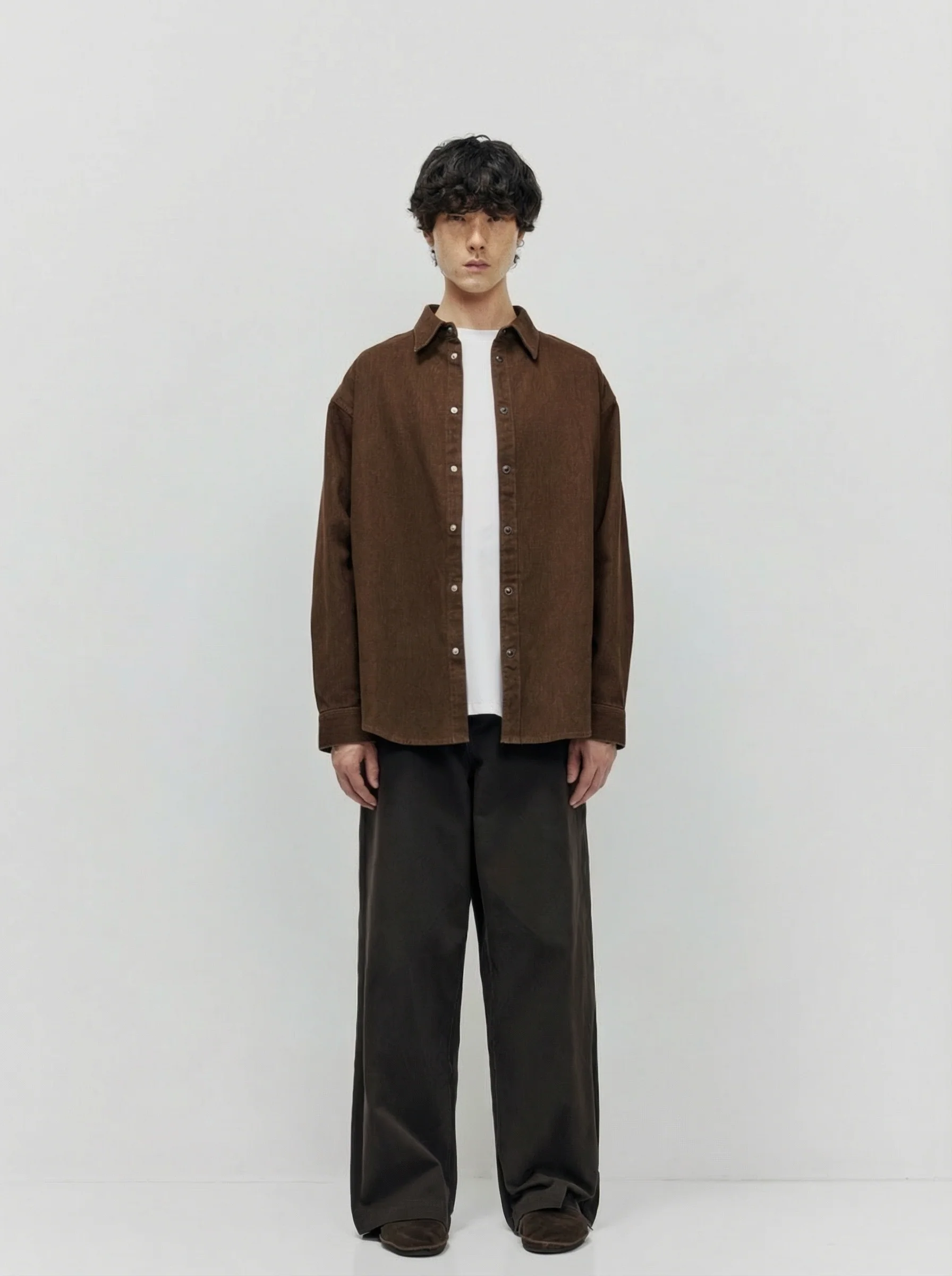 Brushed Cotton Side-Seam Trousers - Image 8
