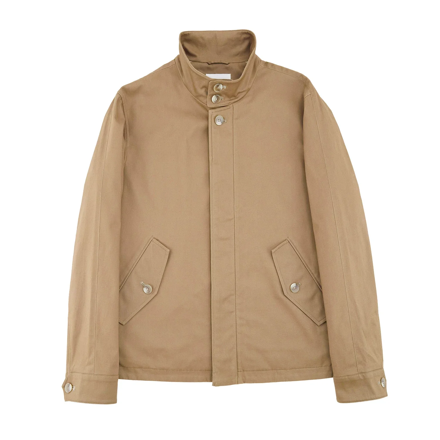 Brushed Cotton Stand-Collar Jacket - Image 6