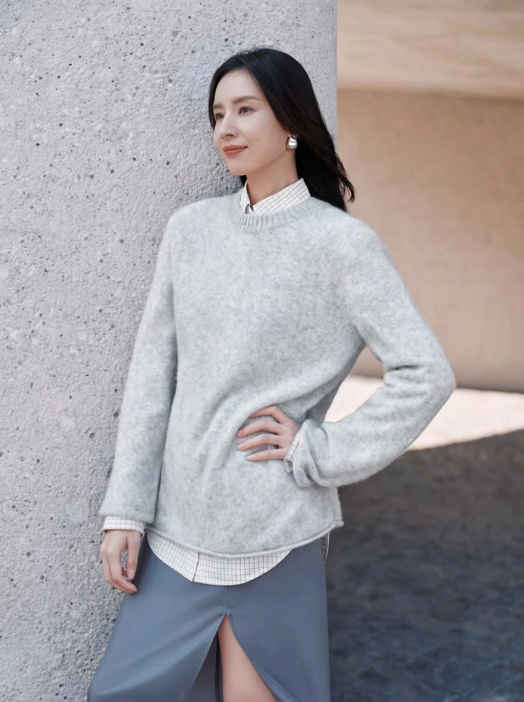 Brushed Crewneck Sweater