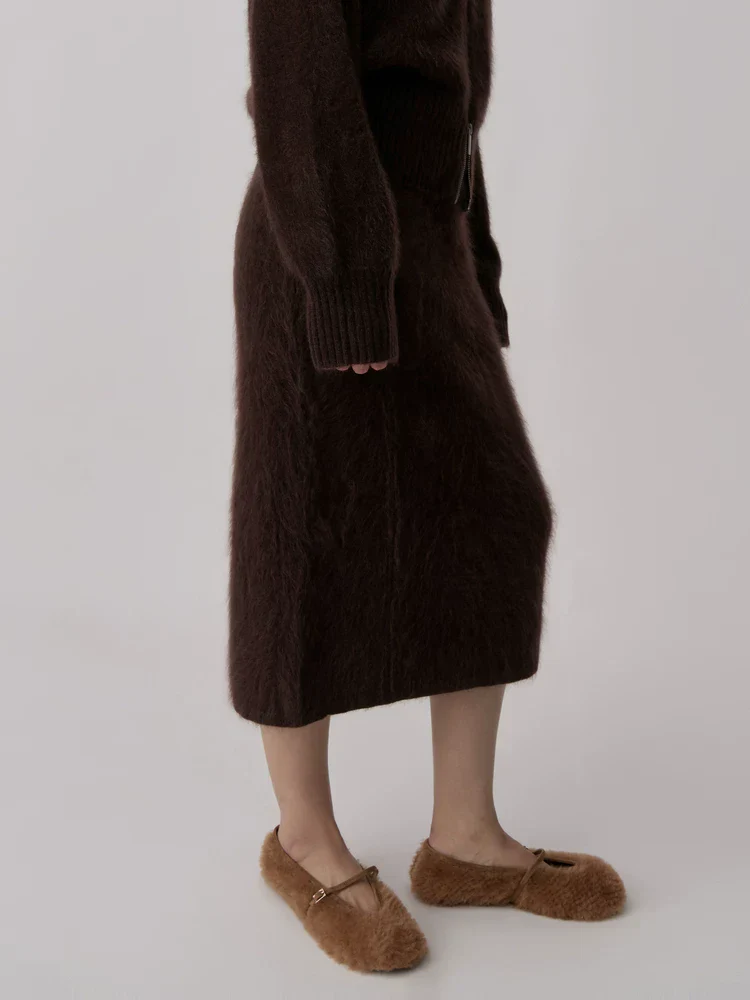Brushed Knit Midi Skirt - Image 2