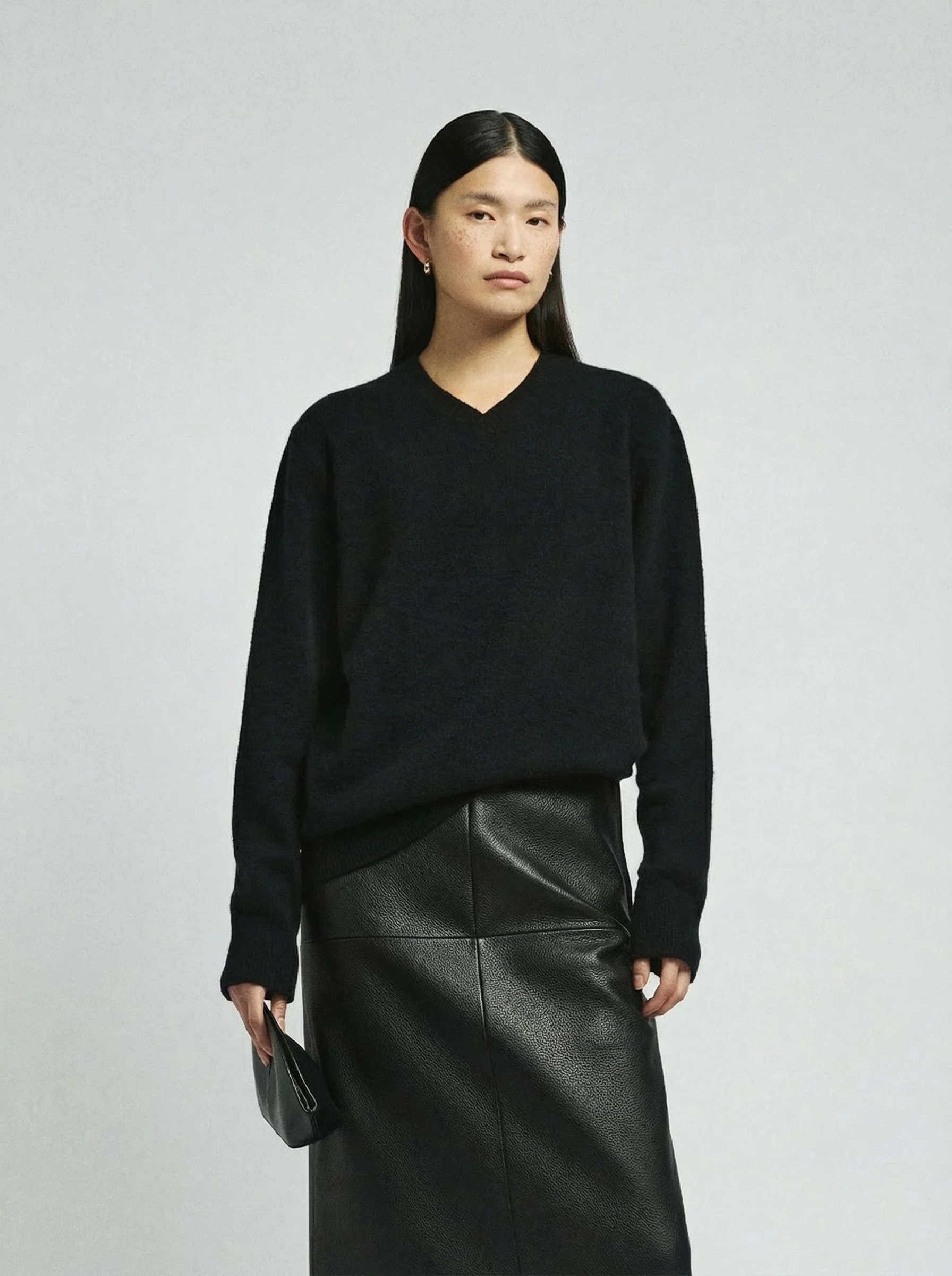 Brushed V-Neck Sweater - Image 4