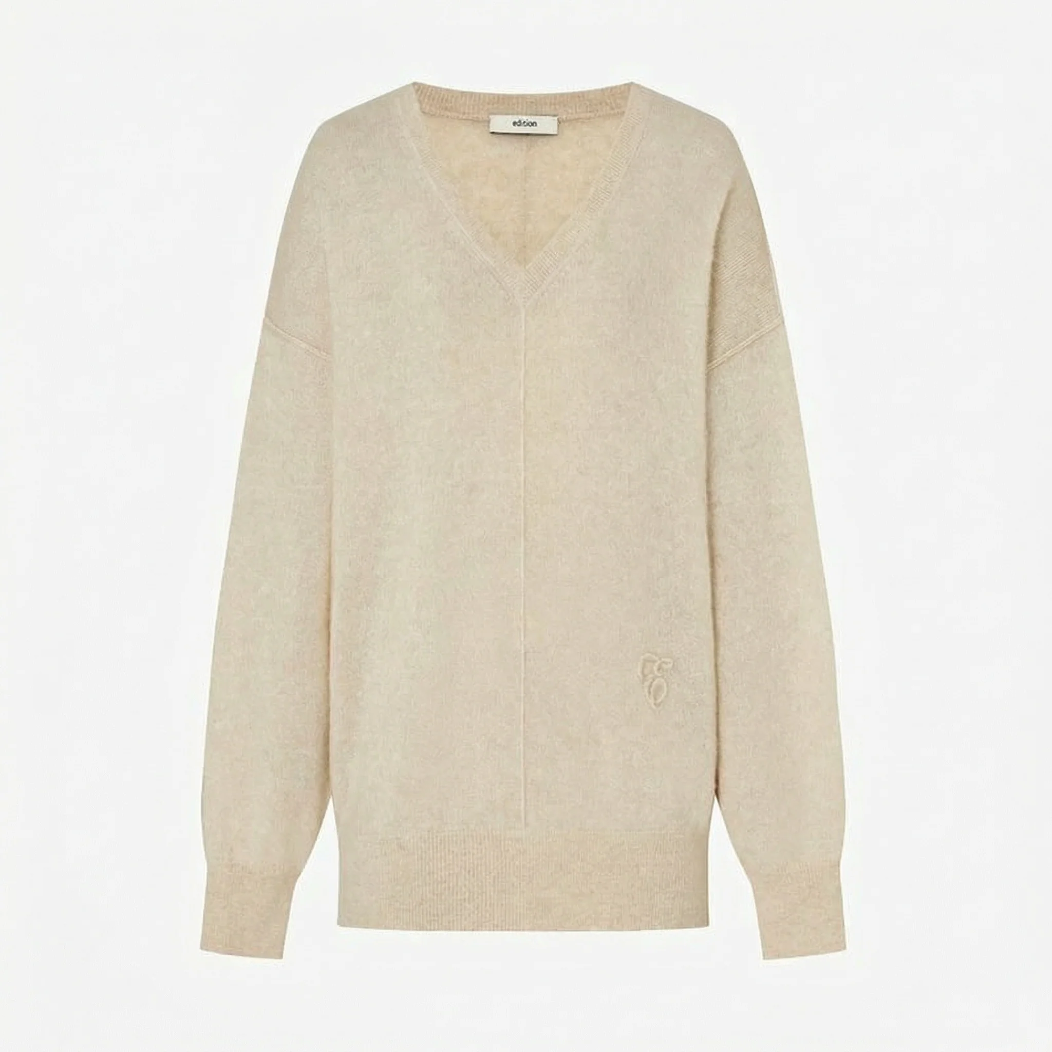 Brushed V-Neck Sweater - Image 6