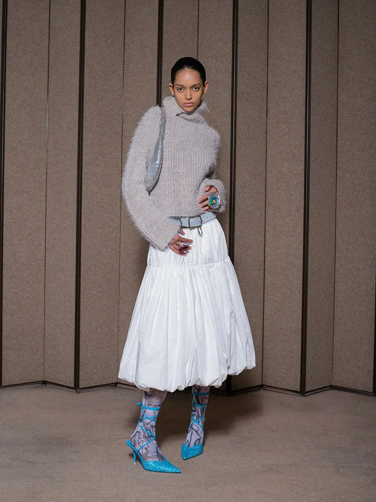 Bubble Midi Skirt - Image 5