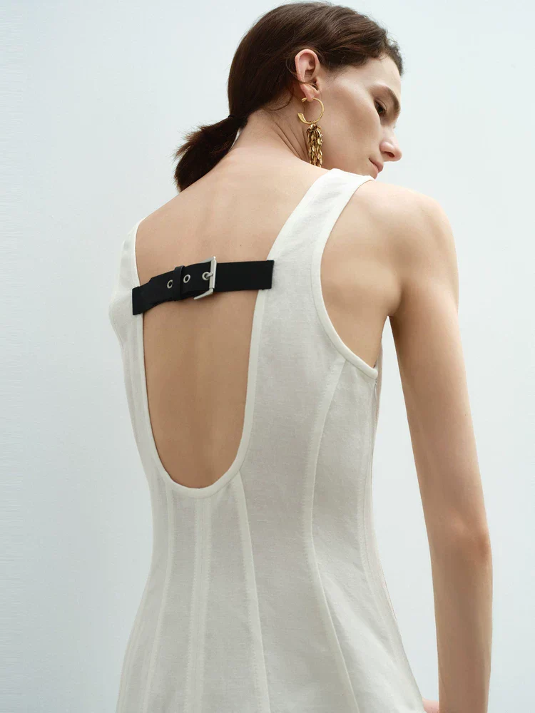 Buckle Back Maxi Dress - Image 4