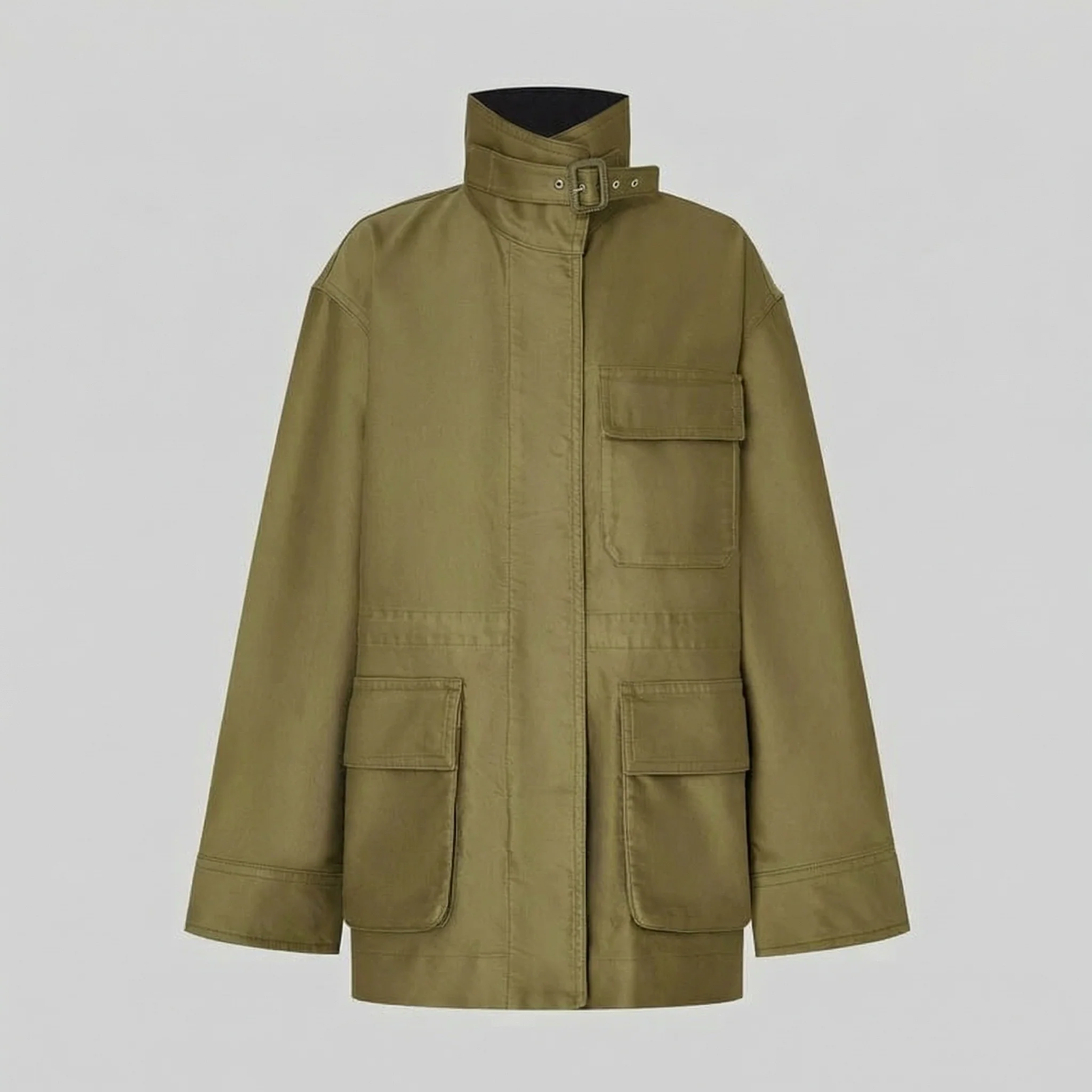 Buckle Collar Field Jacket - Image 6