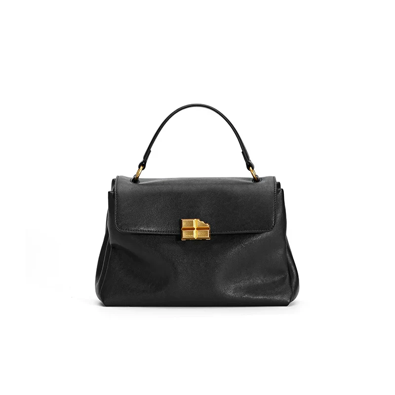 Burgundy Cowhide Handbag - Image 4