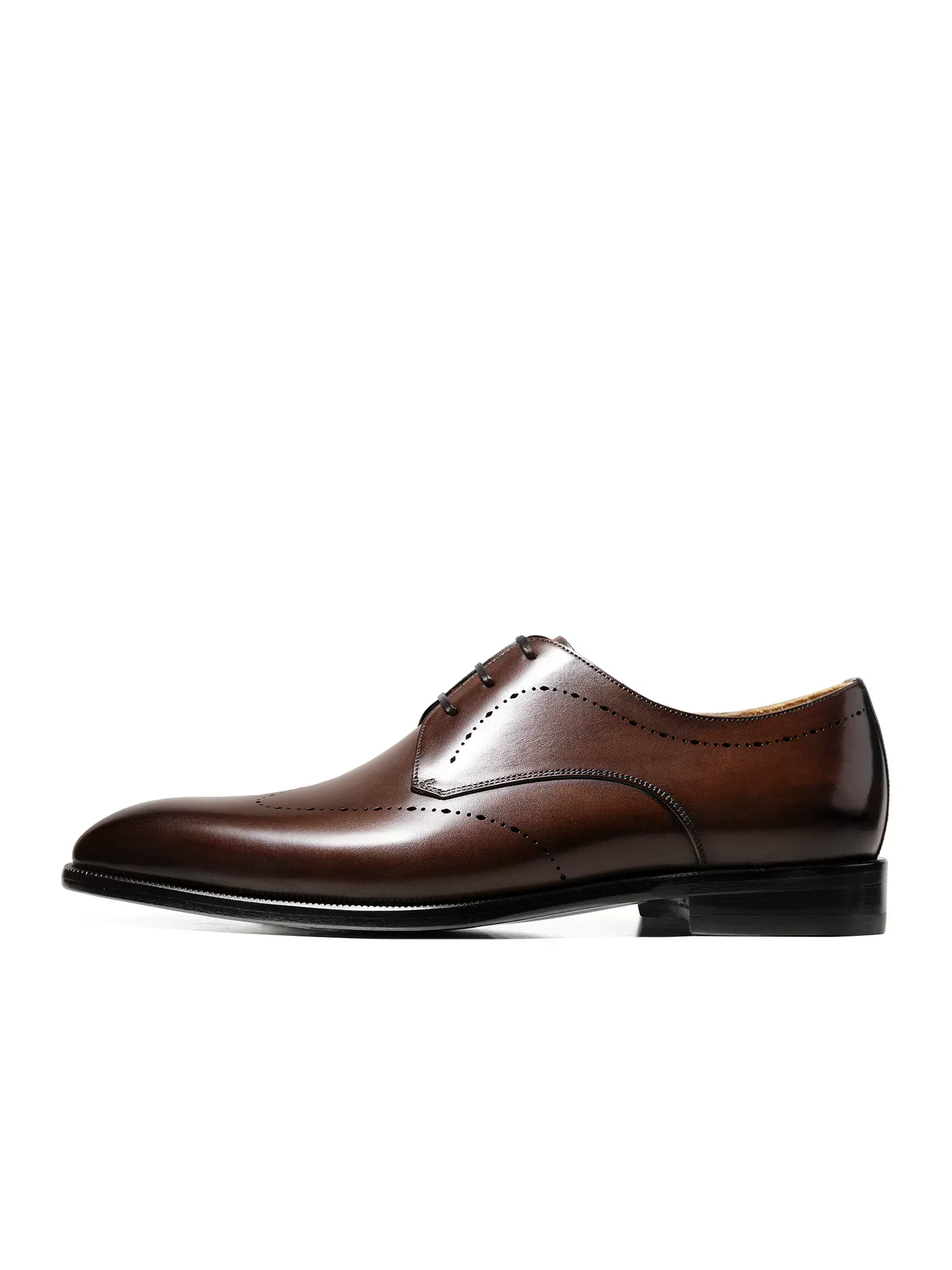Burnished Calf Top-Grain Leather Derby - Image 2