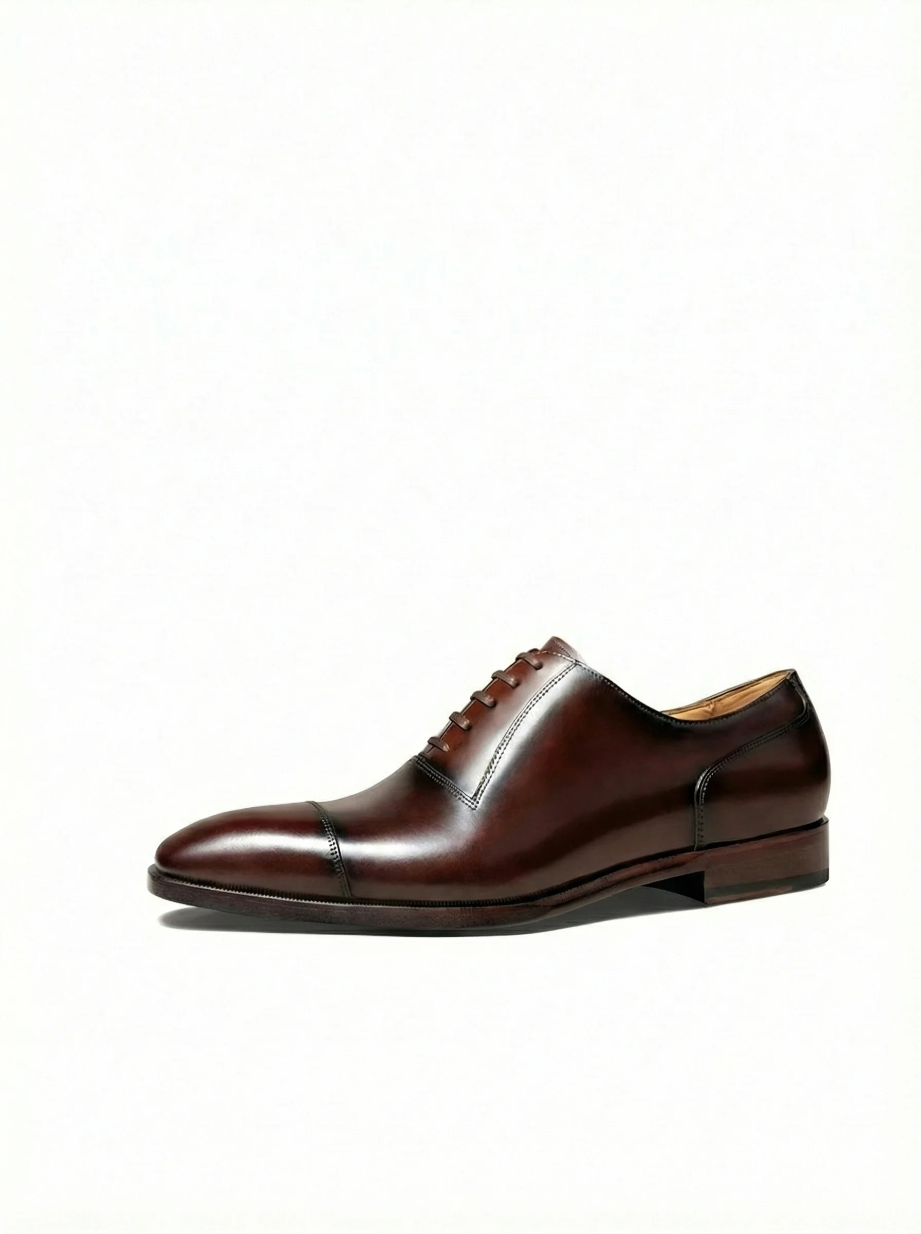 Burnished Calfskin Cap-Toe Oxford - Image 4