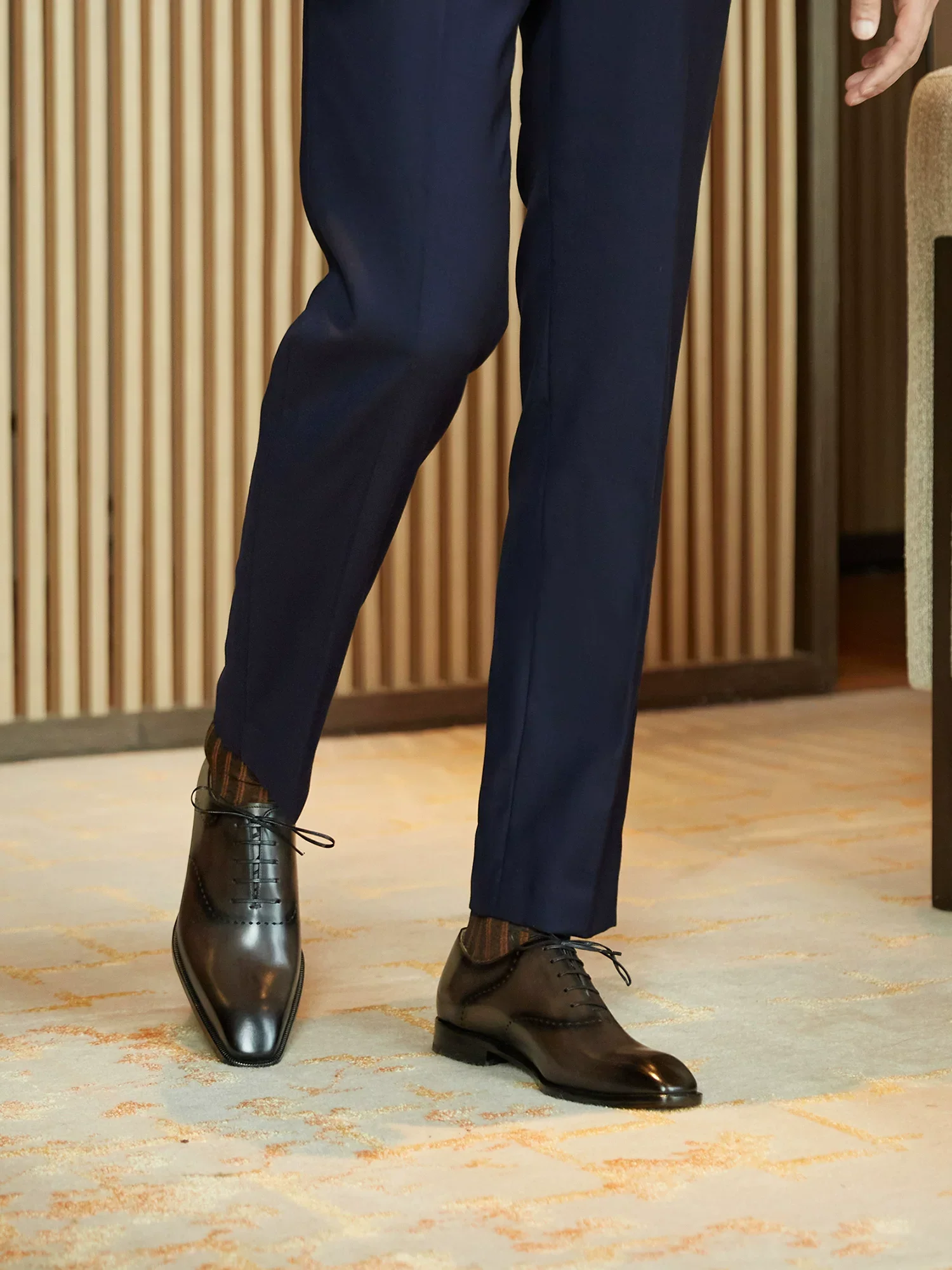 Burnished Top-Grain Calfskin Oxford