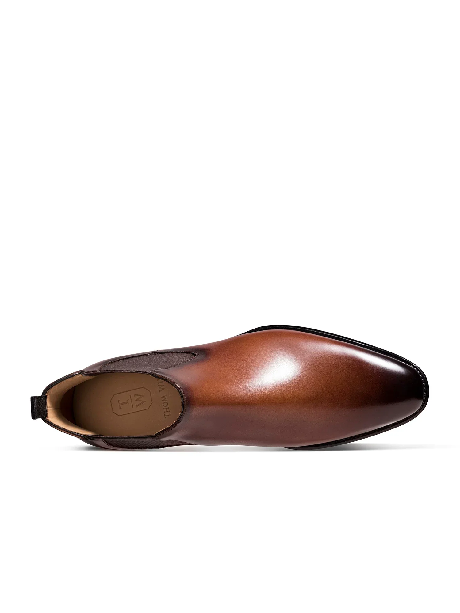 Burnished Top-Grain Leather Chelsea Boot - Image 3