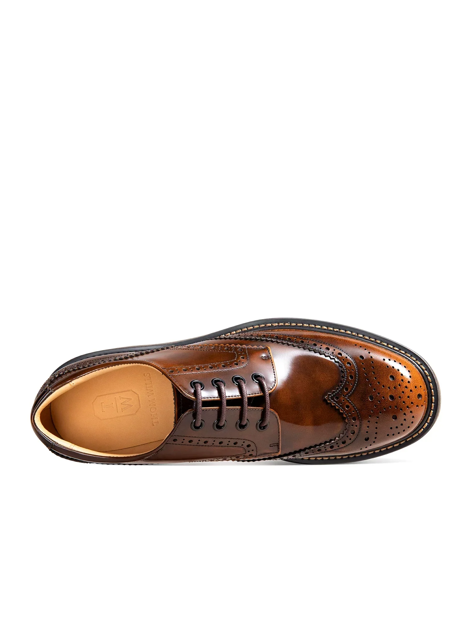 Burnished Wingtip Brogue Derby - Image 3