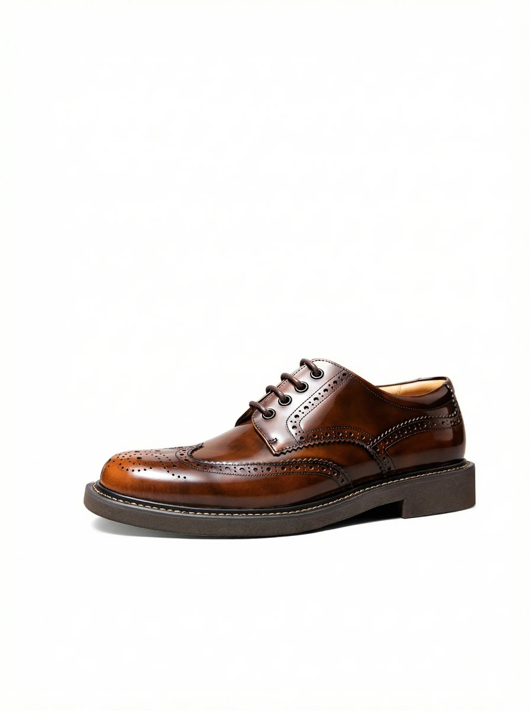 Burnished Wingtip Brogue Derby - Image 5