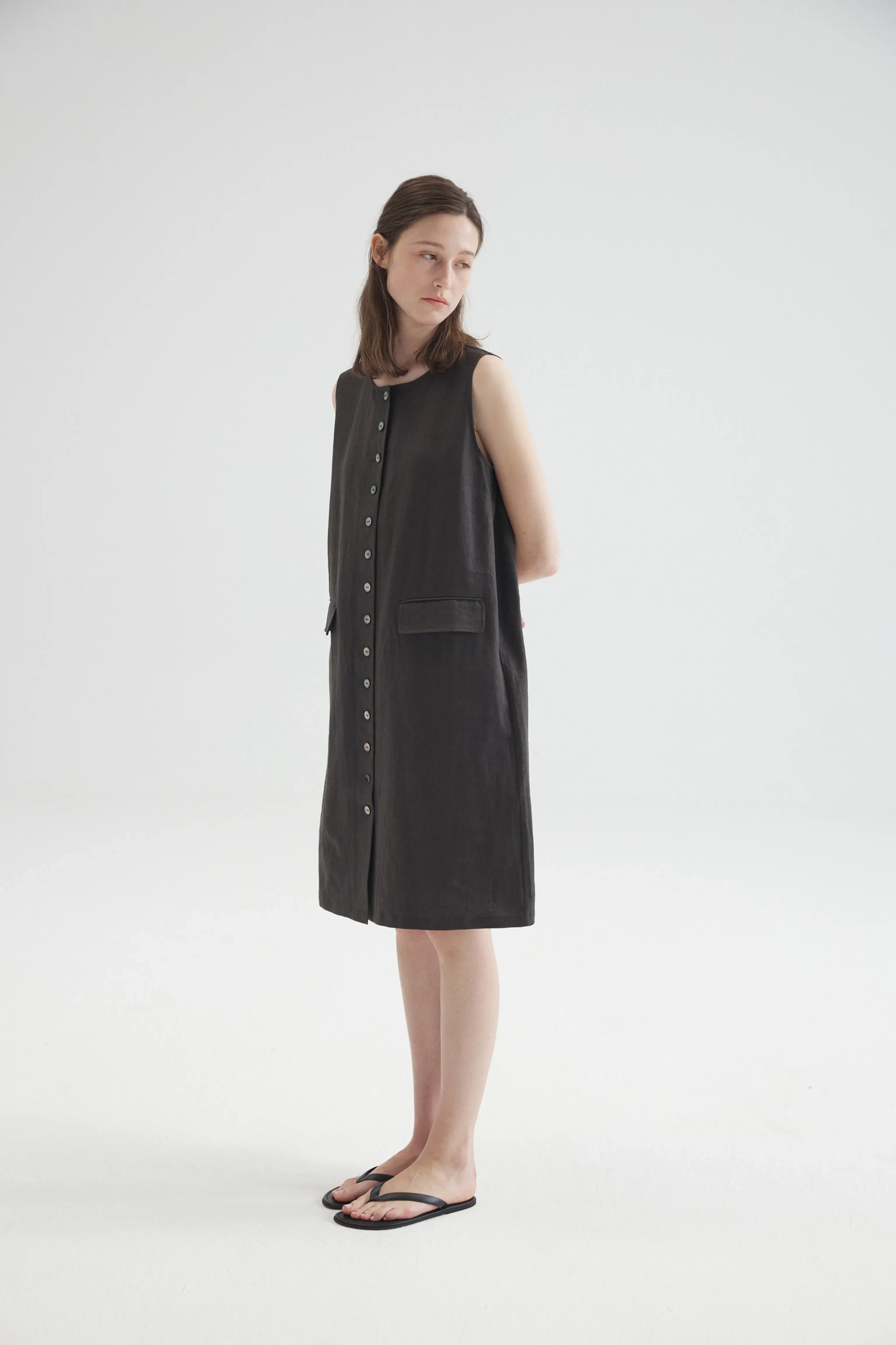 Button Front Shift Dress - Image 2