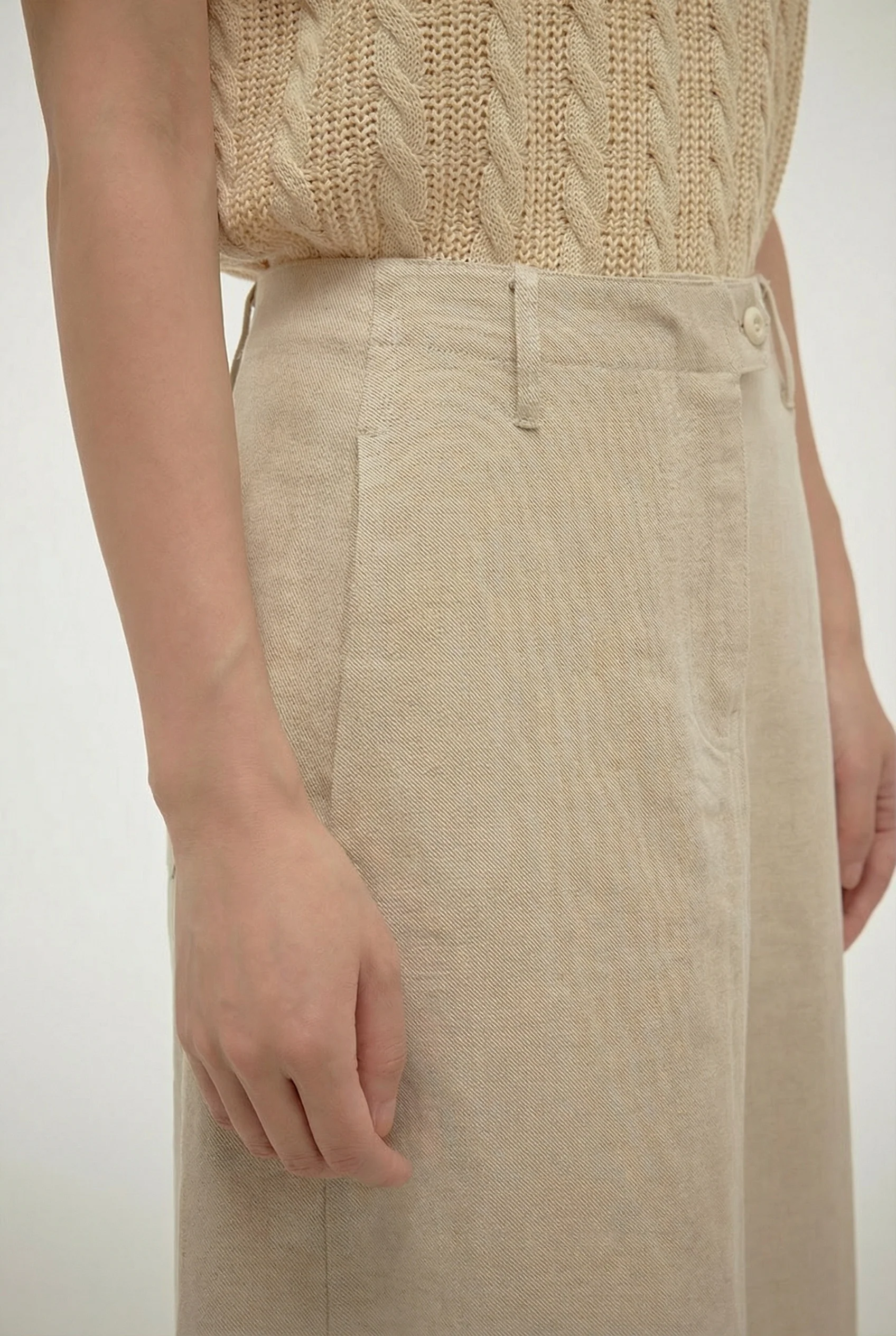 Button Tab Midi Skirt - Image 3