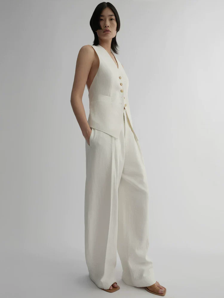 Buttoned Tailored Vest - Image 2