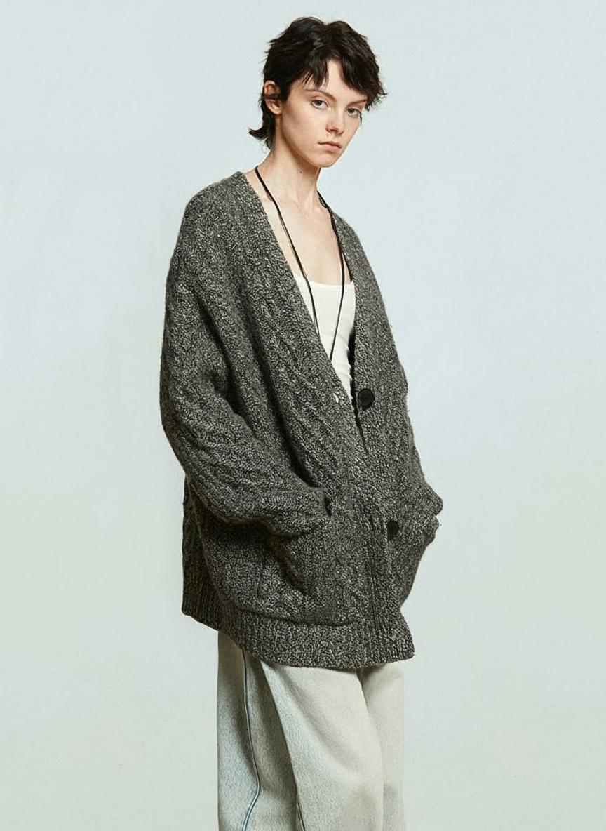 Cable Knit Cardigan - Image 3