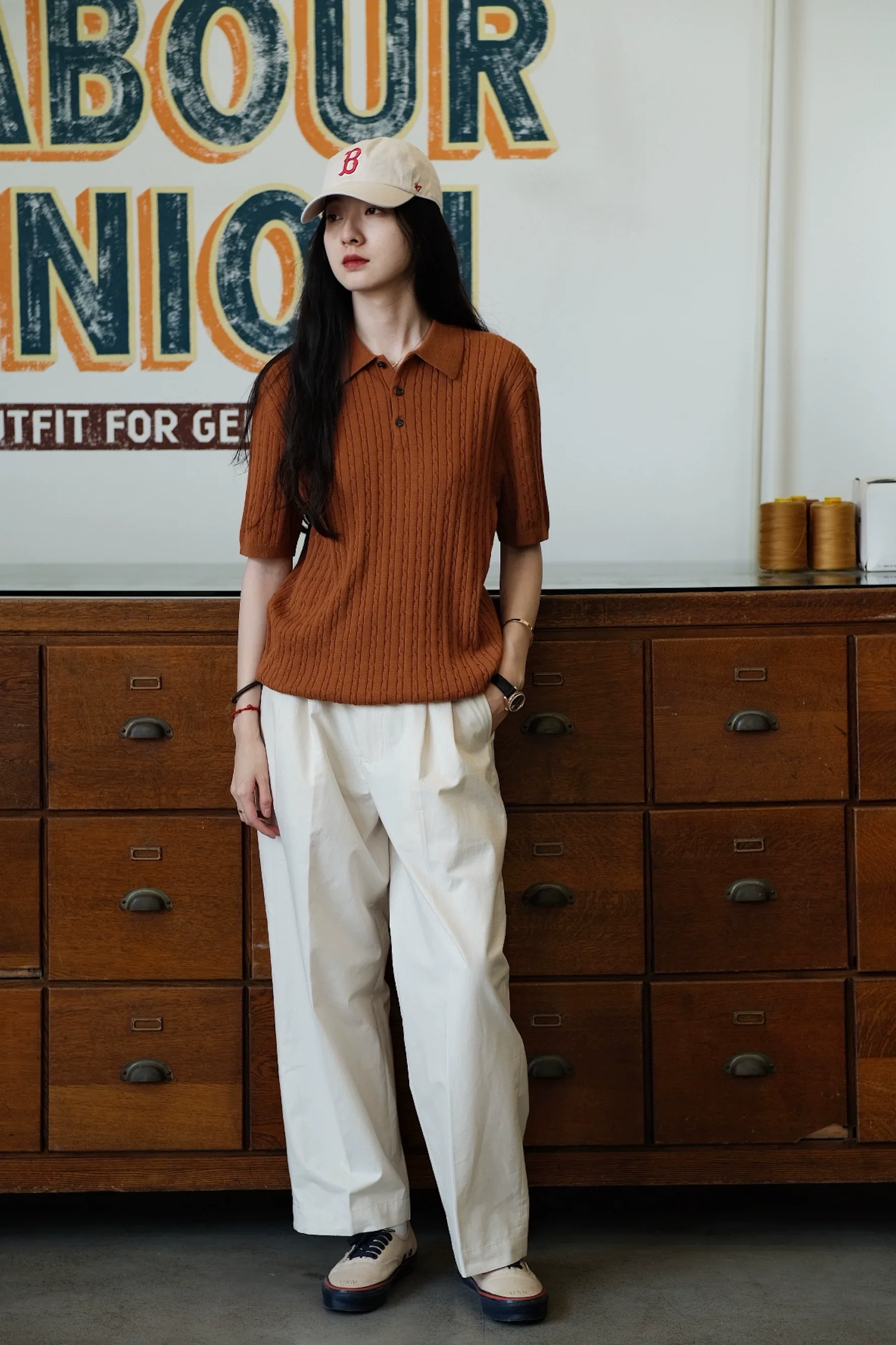 Cable-Knit Cotton Polo - Image 4