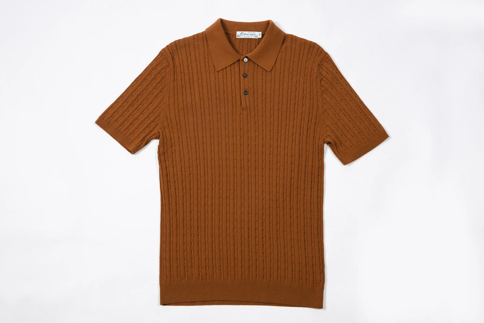 Cable-Knit Cotton Polo - Image 7