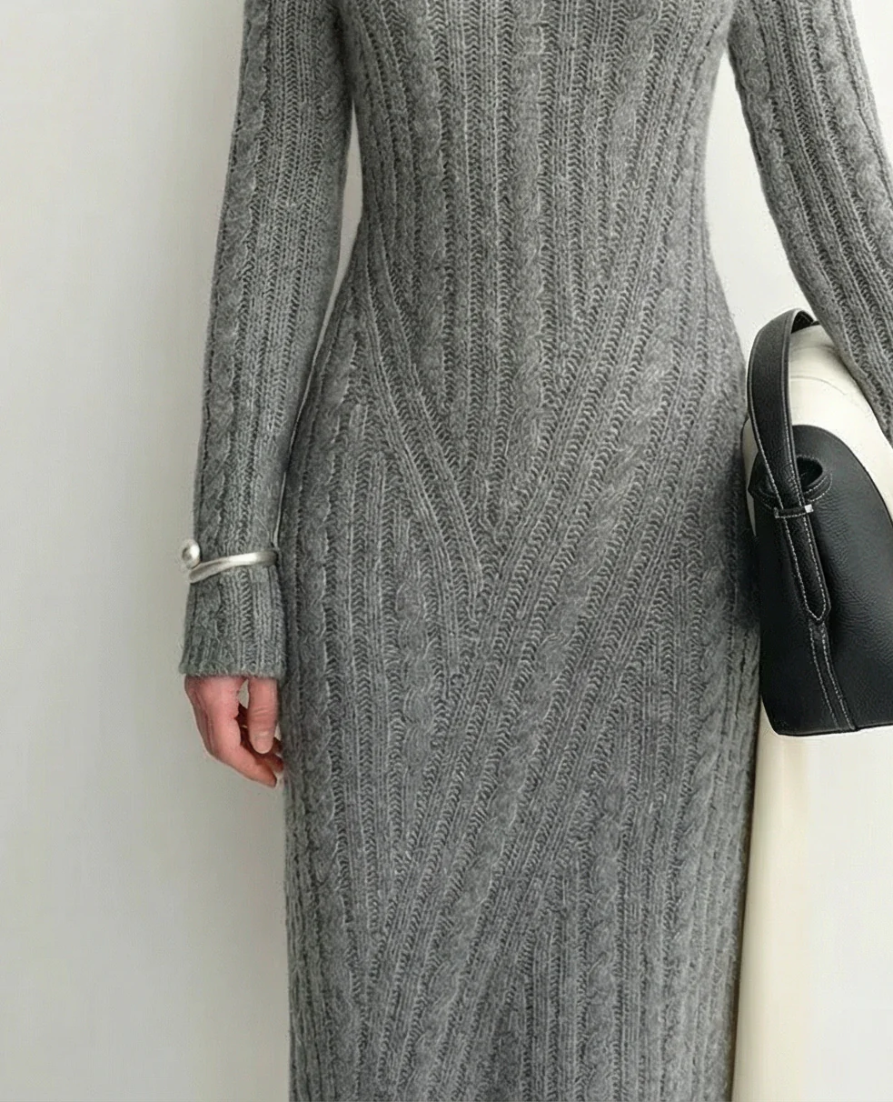 Cable Knit Midi Dress - Image 7