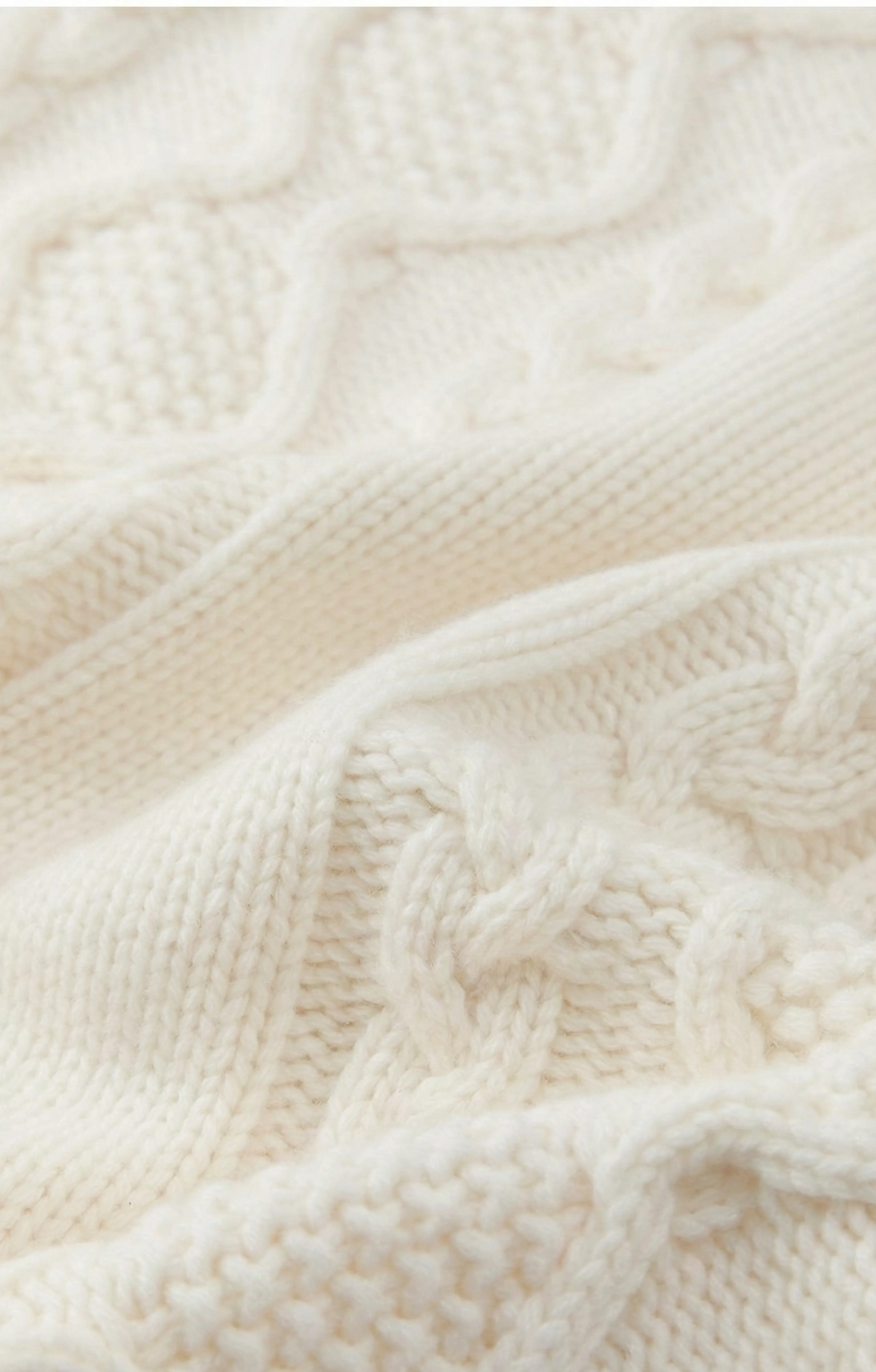 Cable Knit Zip Cardigan - Image 4