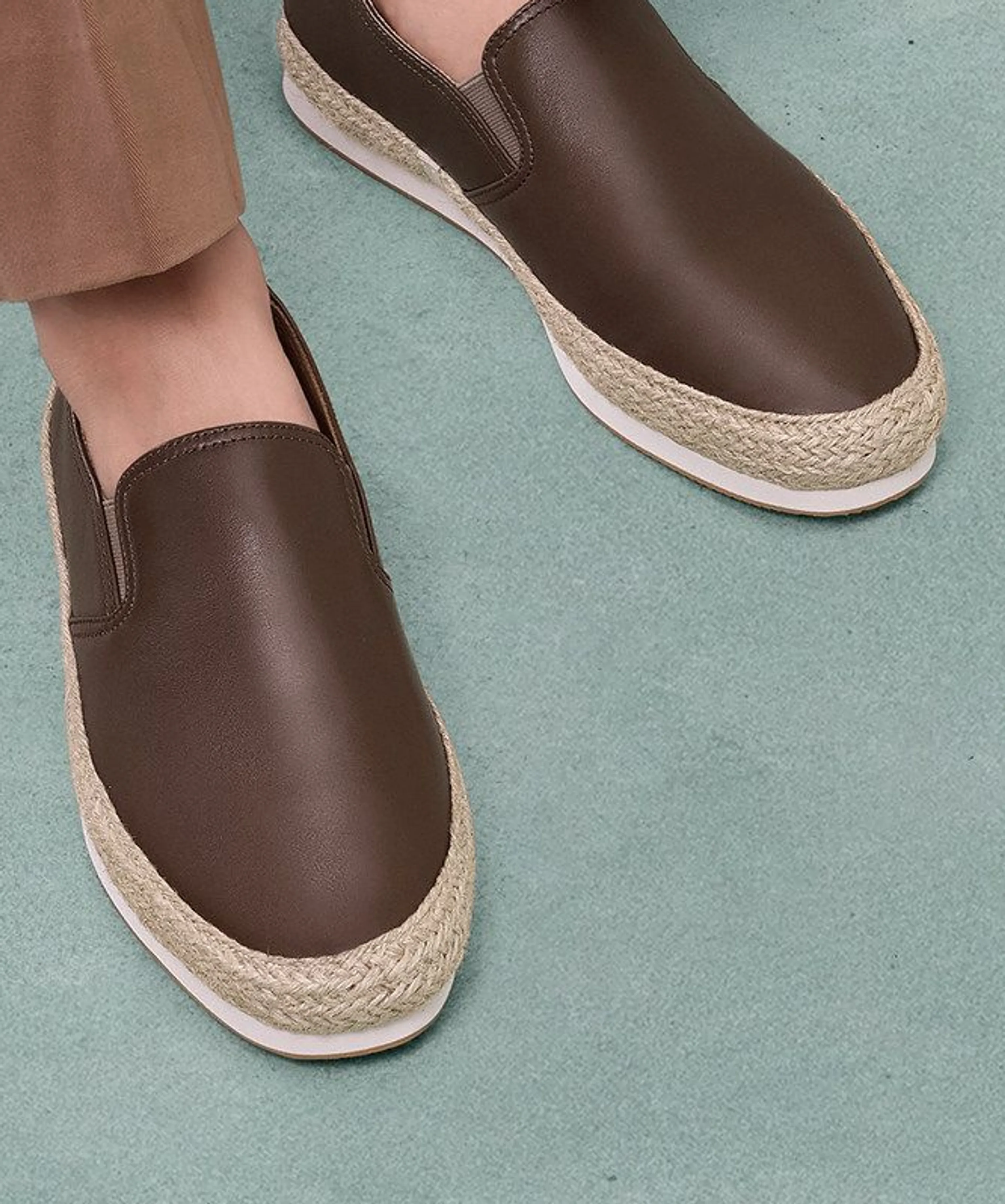 Calf Leather Espadrille Slip-On - Image 3