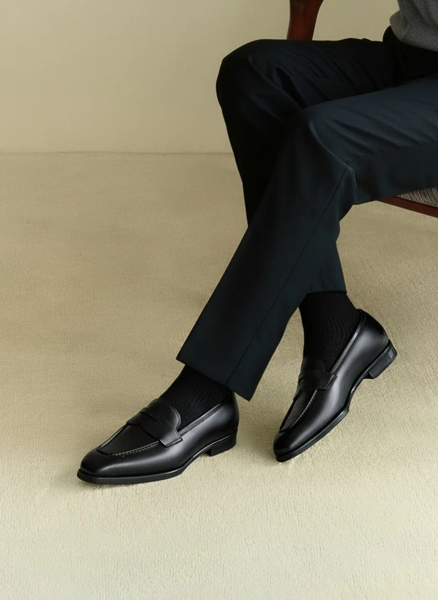 Calf Leather Penny Loafers - Image 3